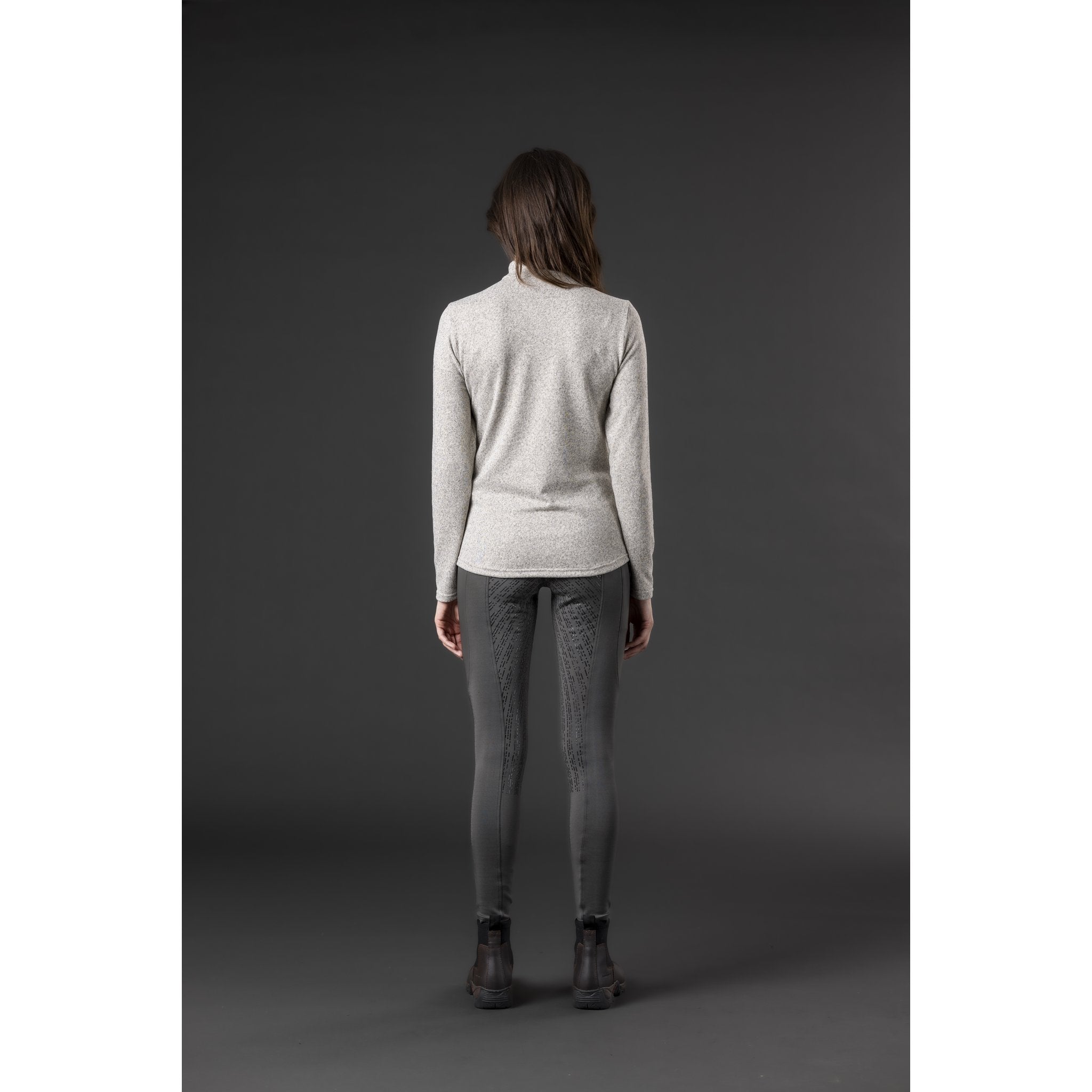 Equipage Stacey långärmad ridskjorta med half-zip