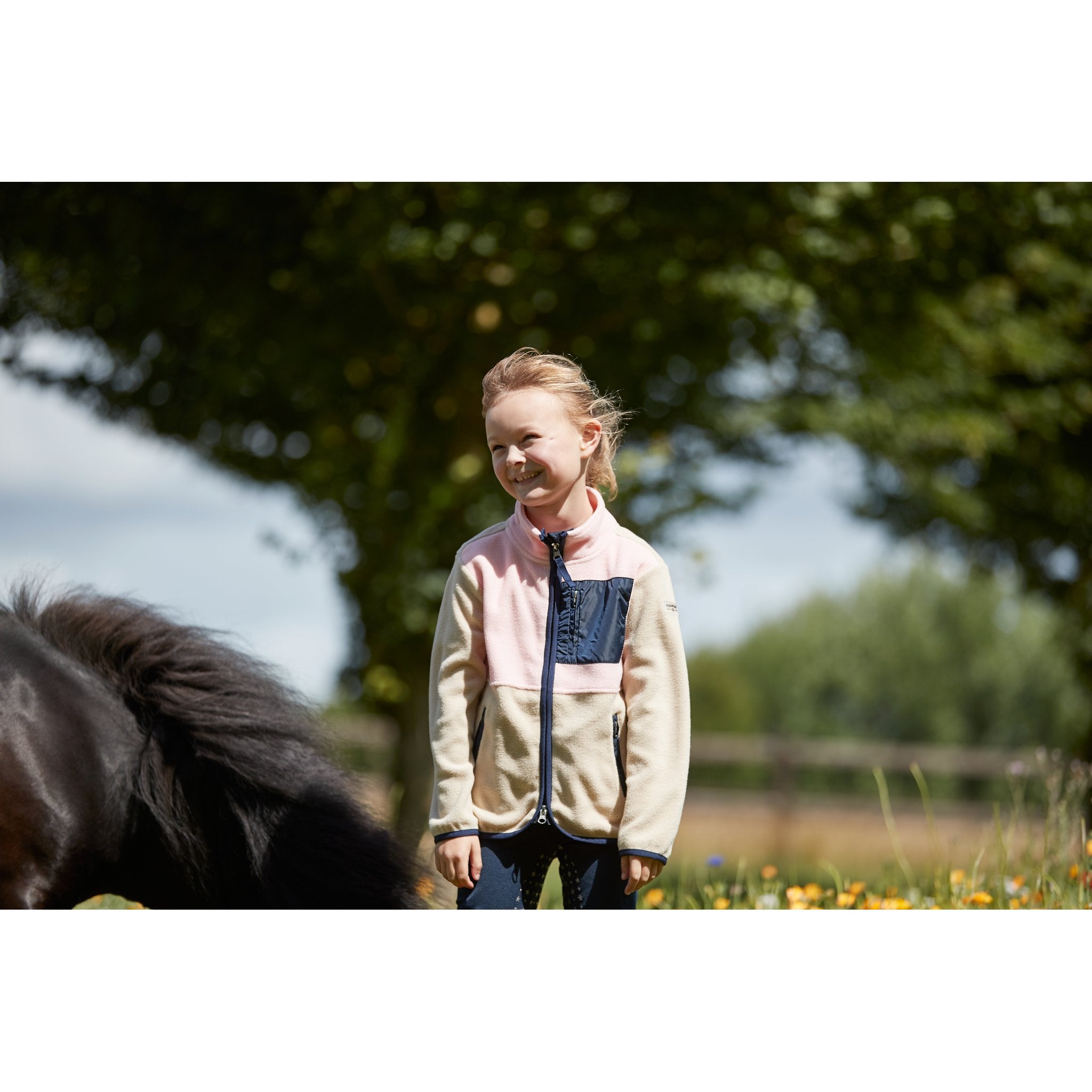 Equipage Minna zip fleece ridjacka för barn