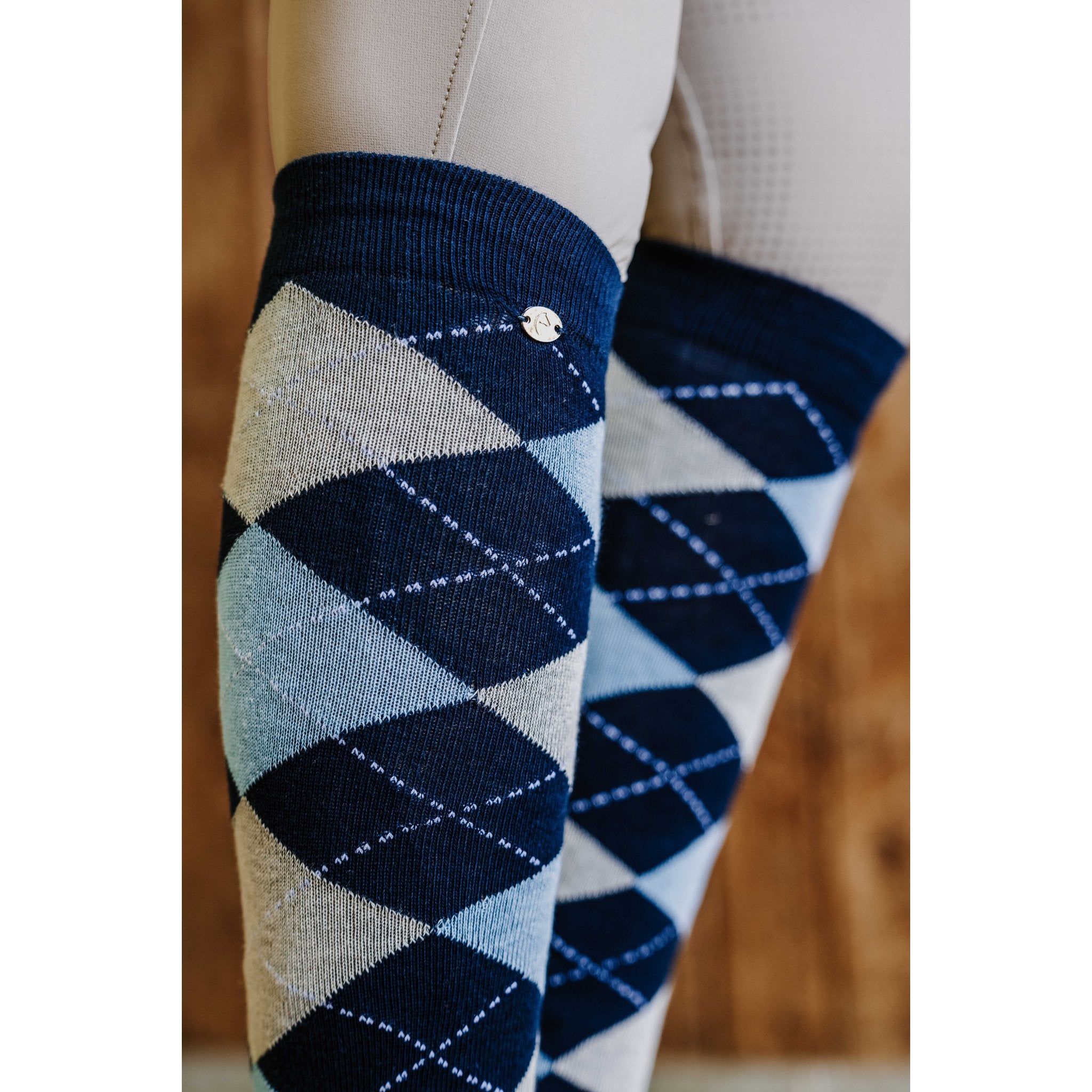 Equithème Argyle Strumpa