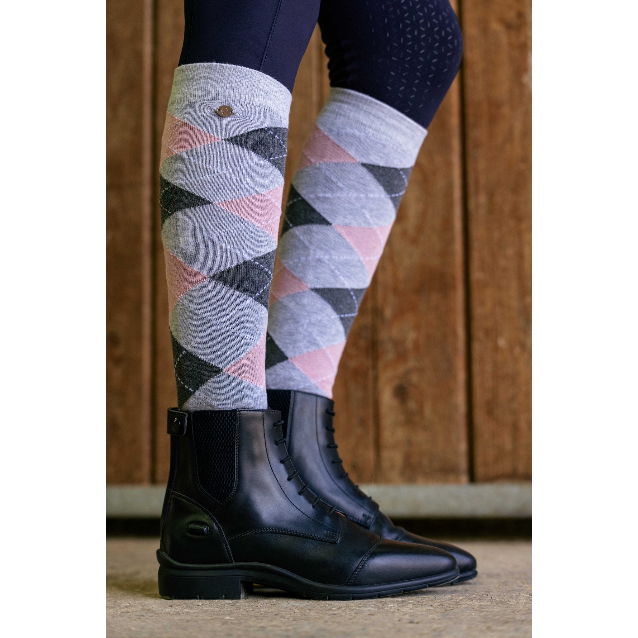 Equithème Argyle Strumpa