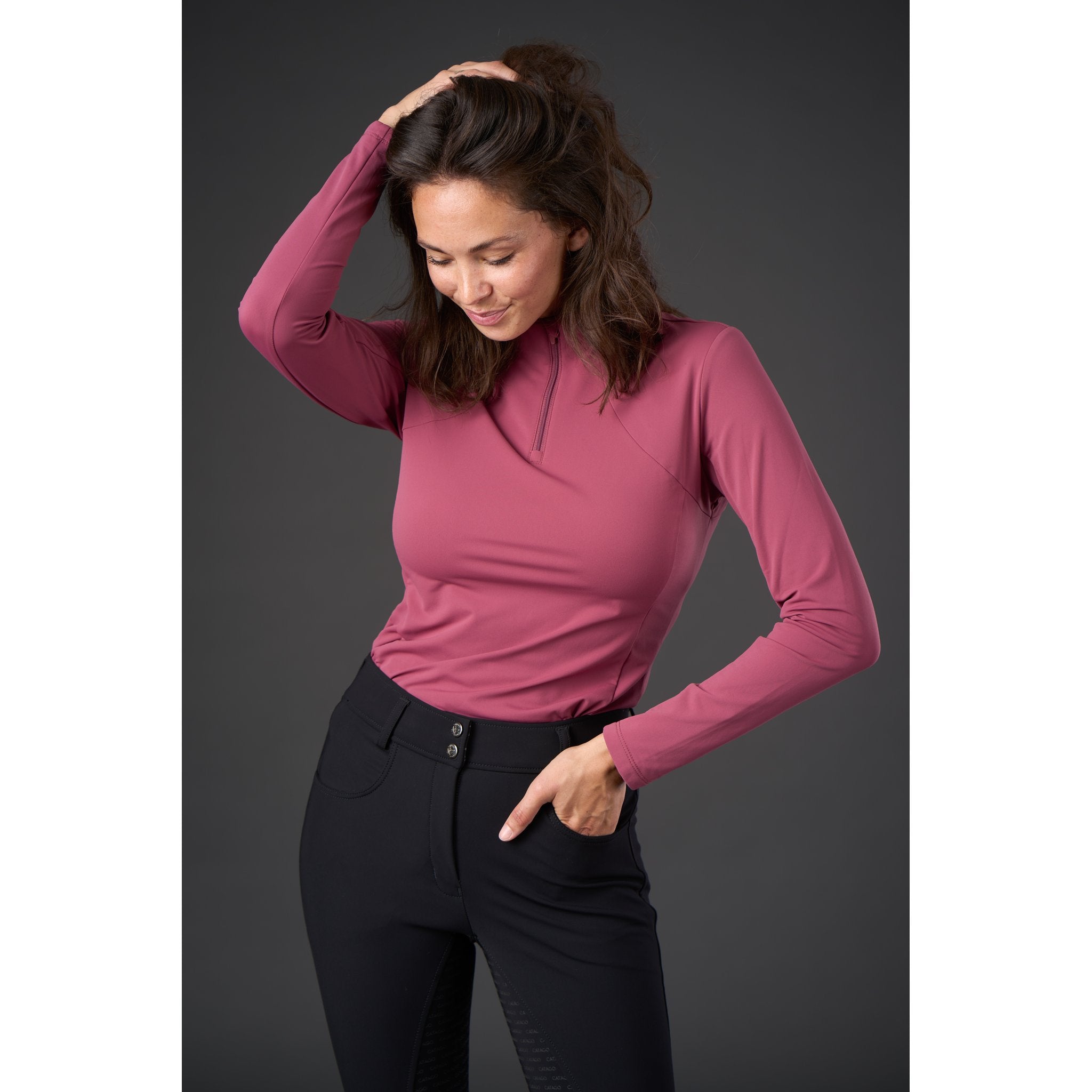 Catago Everett långärmad tröja, half-zip