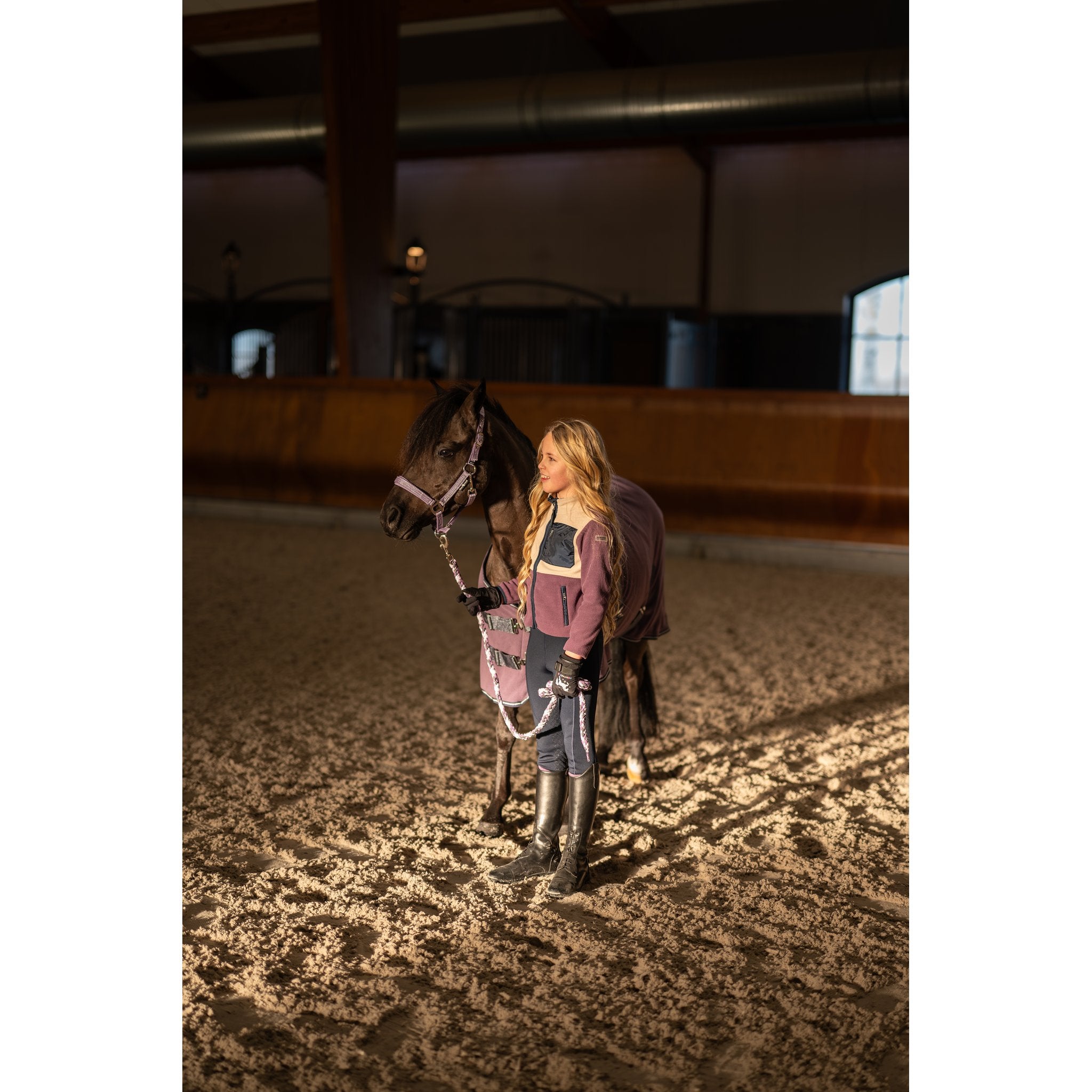 Equipage Minna zip fleece ridjacka för barn