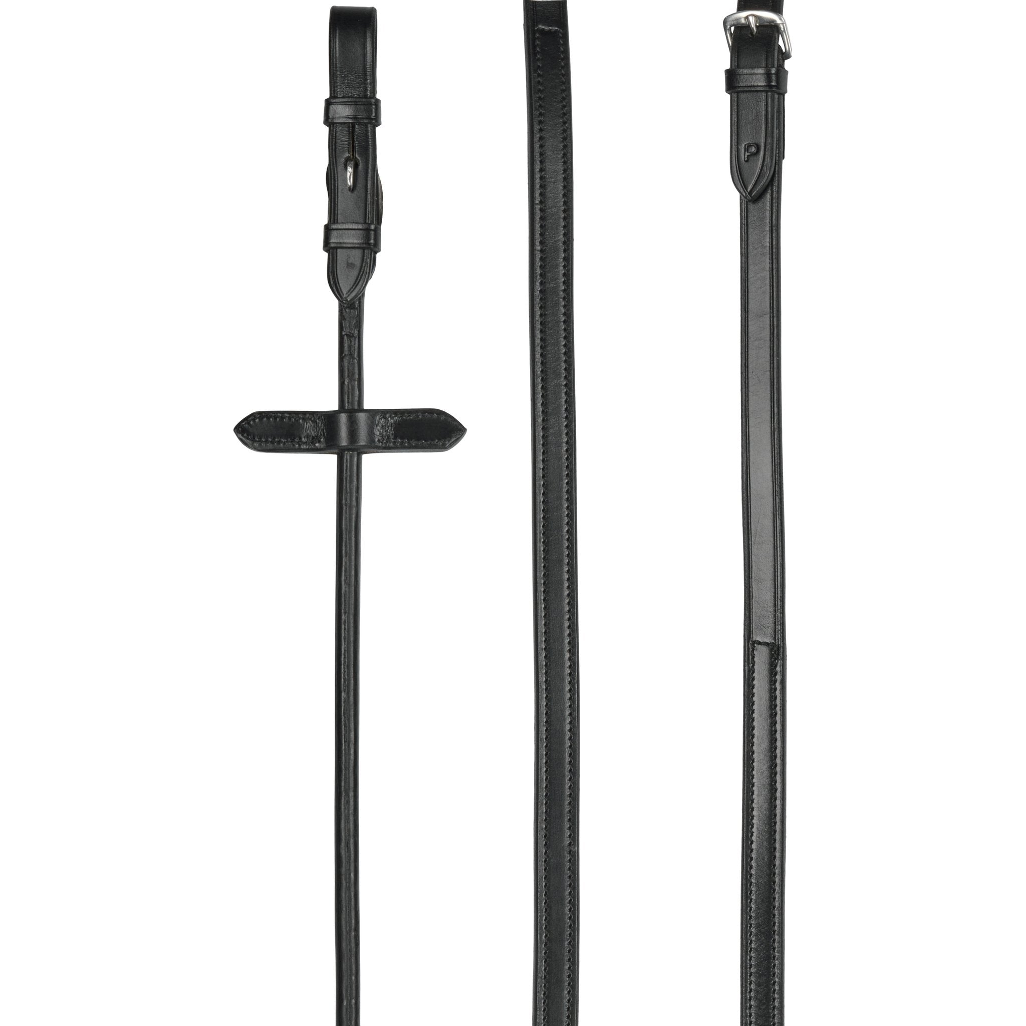 CATAGO rolled leather/rubber reins