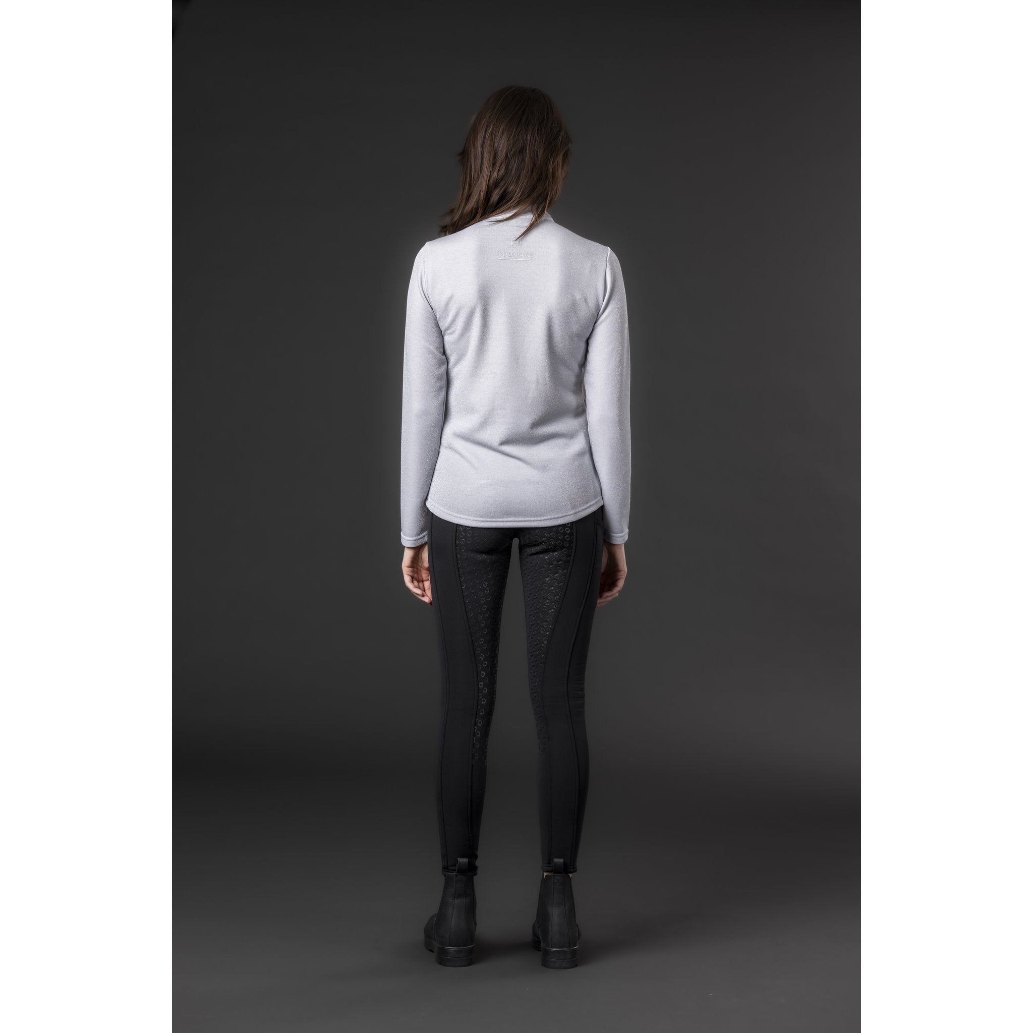 Equipage Shimmer långärmad ridskjorta med half-zip