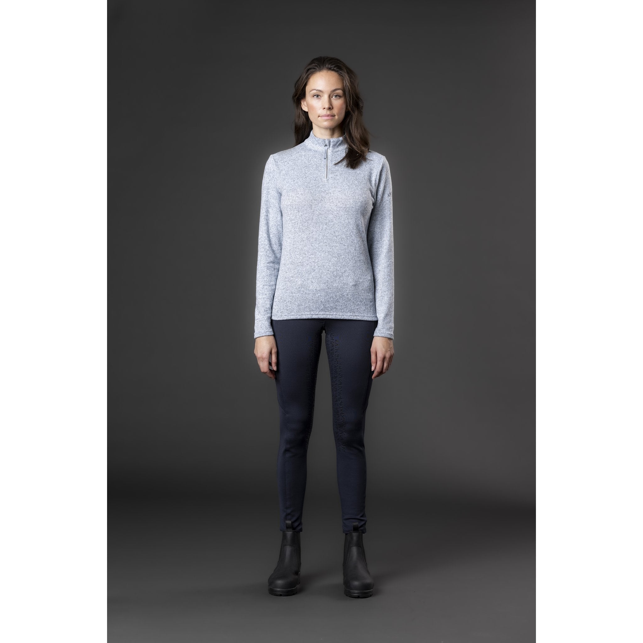 Equipage Stacey långärmad ridskjorta med half-zip