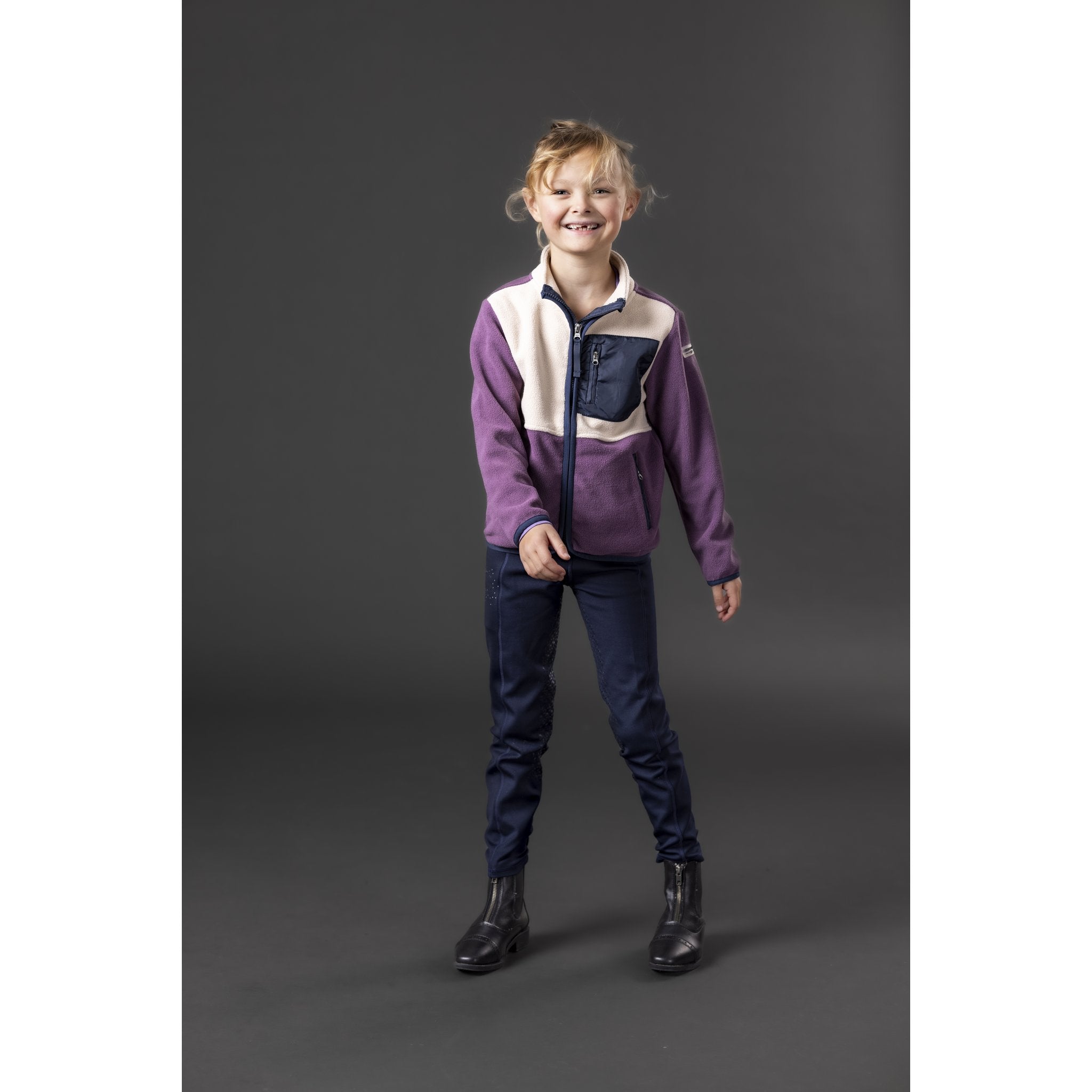 Equipage Minna zip fleece ridjacka för barn