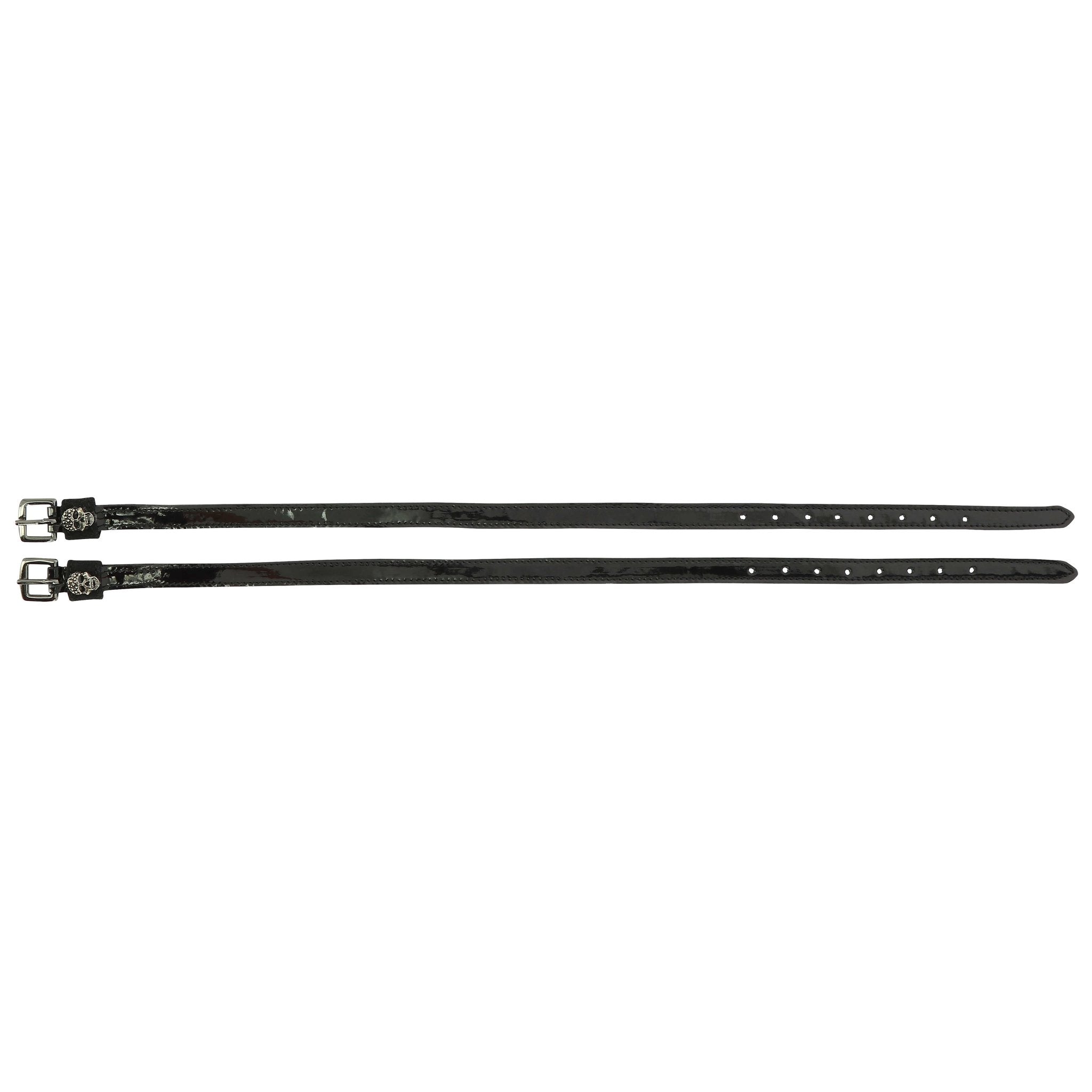 Norton Skull lackade sporremmar