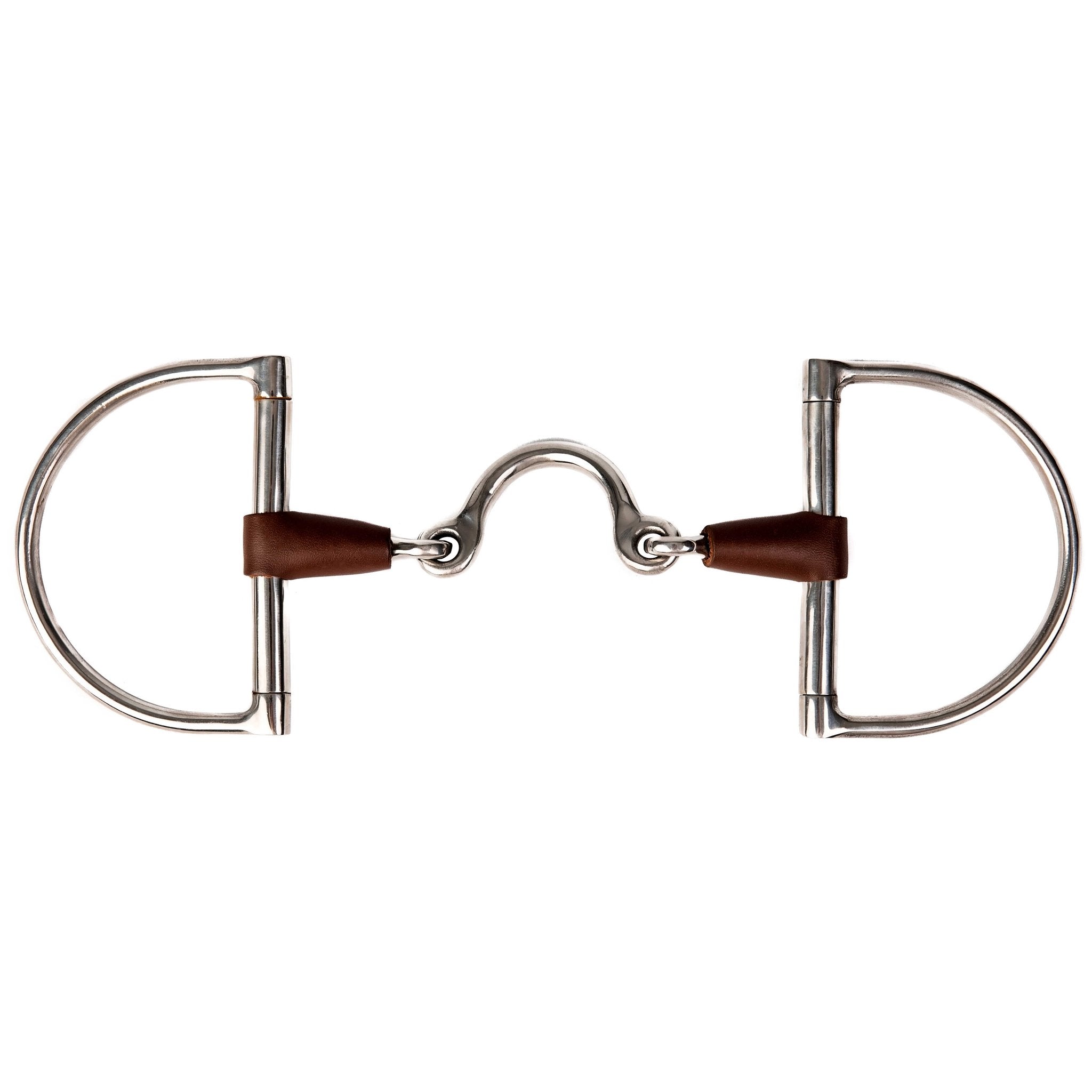 Metalab D-ringsbett med port, läder