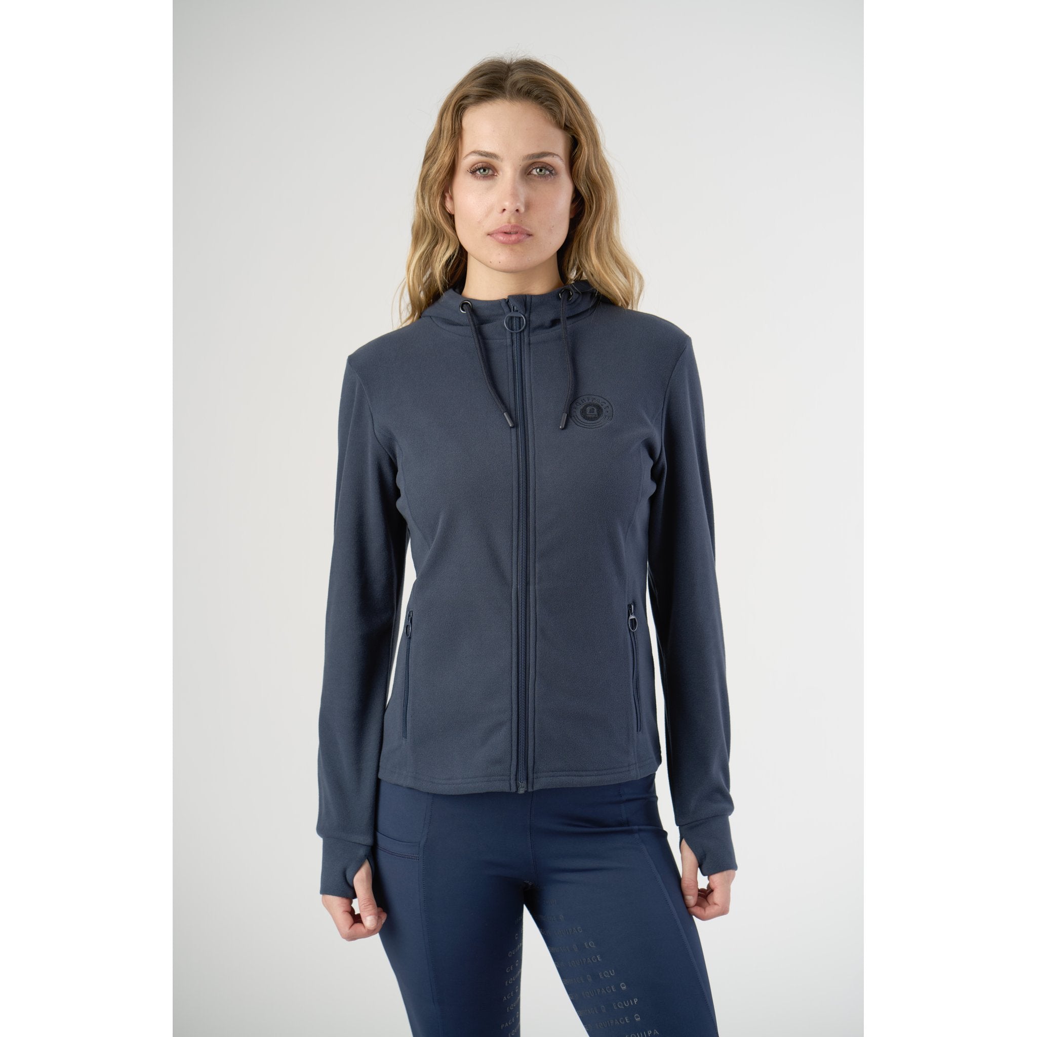 Equipage Abigail hoodie med dragkedja
