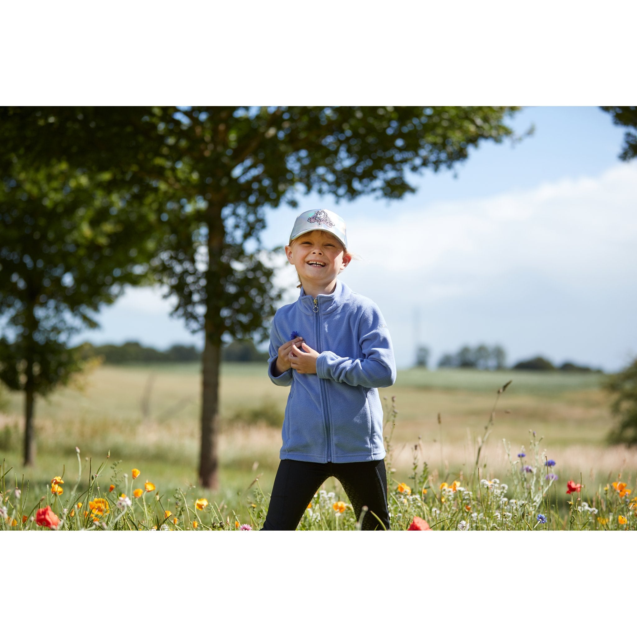 Equipage Gilly fleece cardigan för ridning - barn