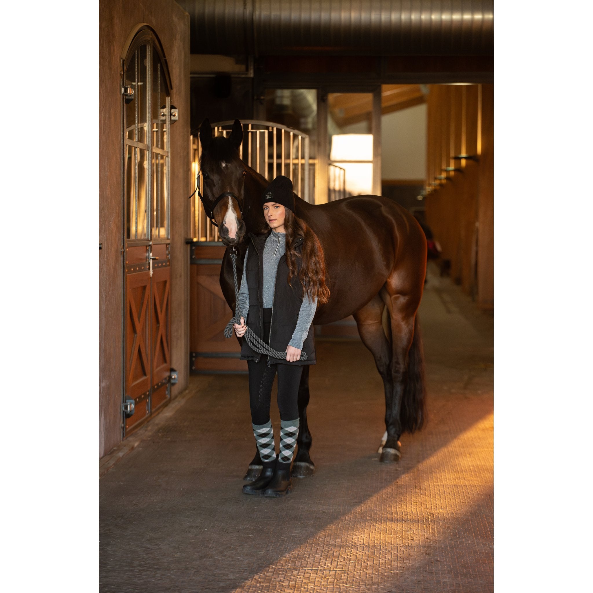 Equipage Shimmer långärmad ridskjorta med half-zip