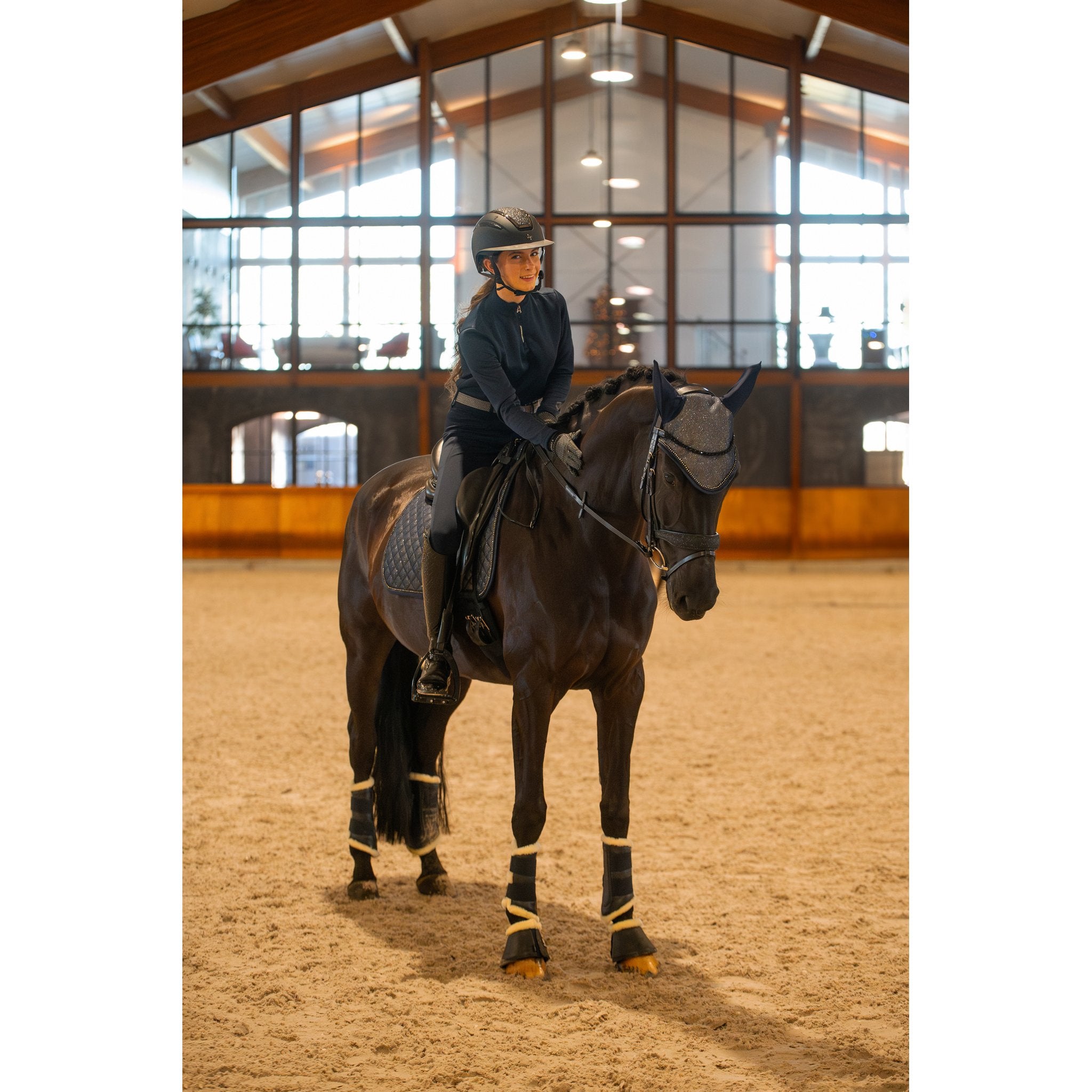 Equipage Scarlet långärmad ridskjorta med half-zip