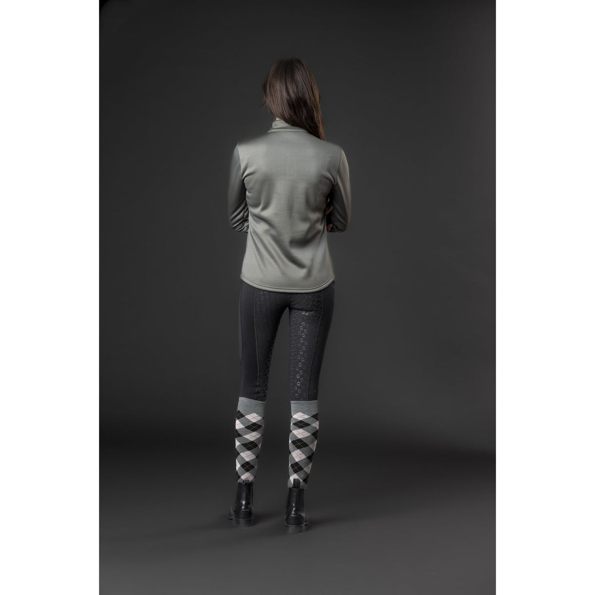 Equipage Scarlet långärmad ridskjorta med half-zip