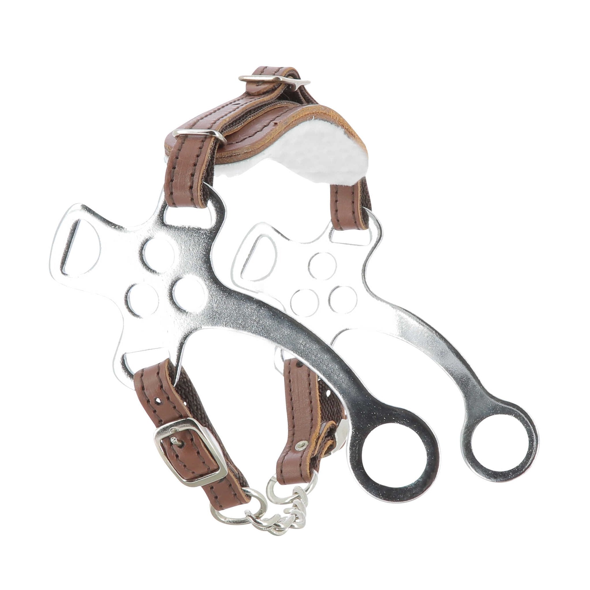 Metalab hackamore chrome steel