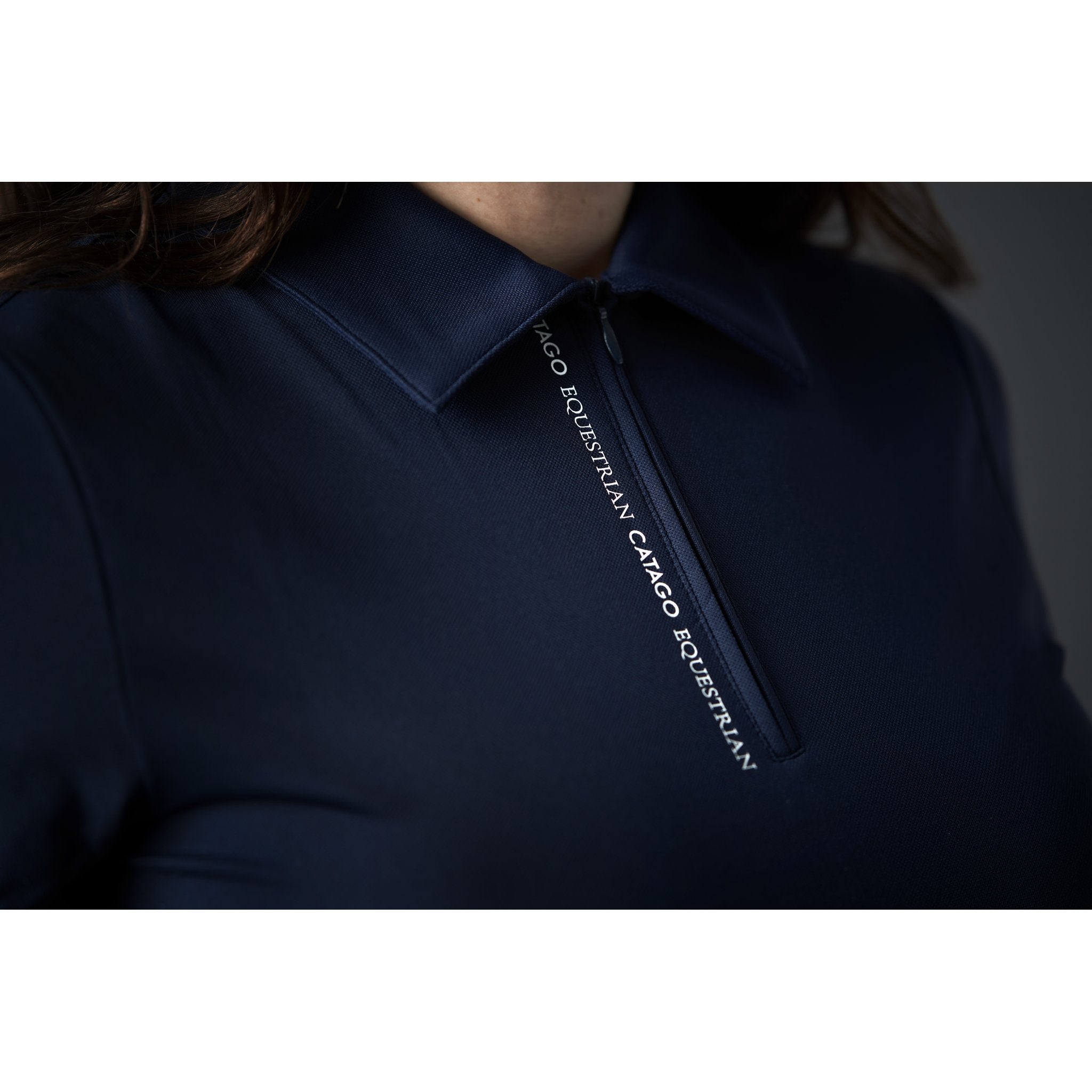 CATAGO Nash zip polo kortärmad ridblus
