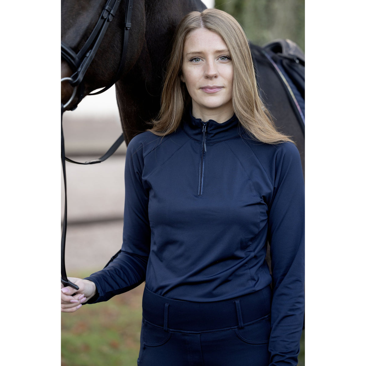Equipage Redmond långärmad tröja, half-zip