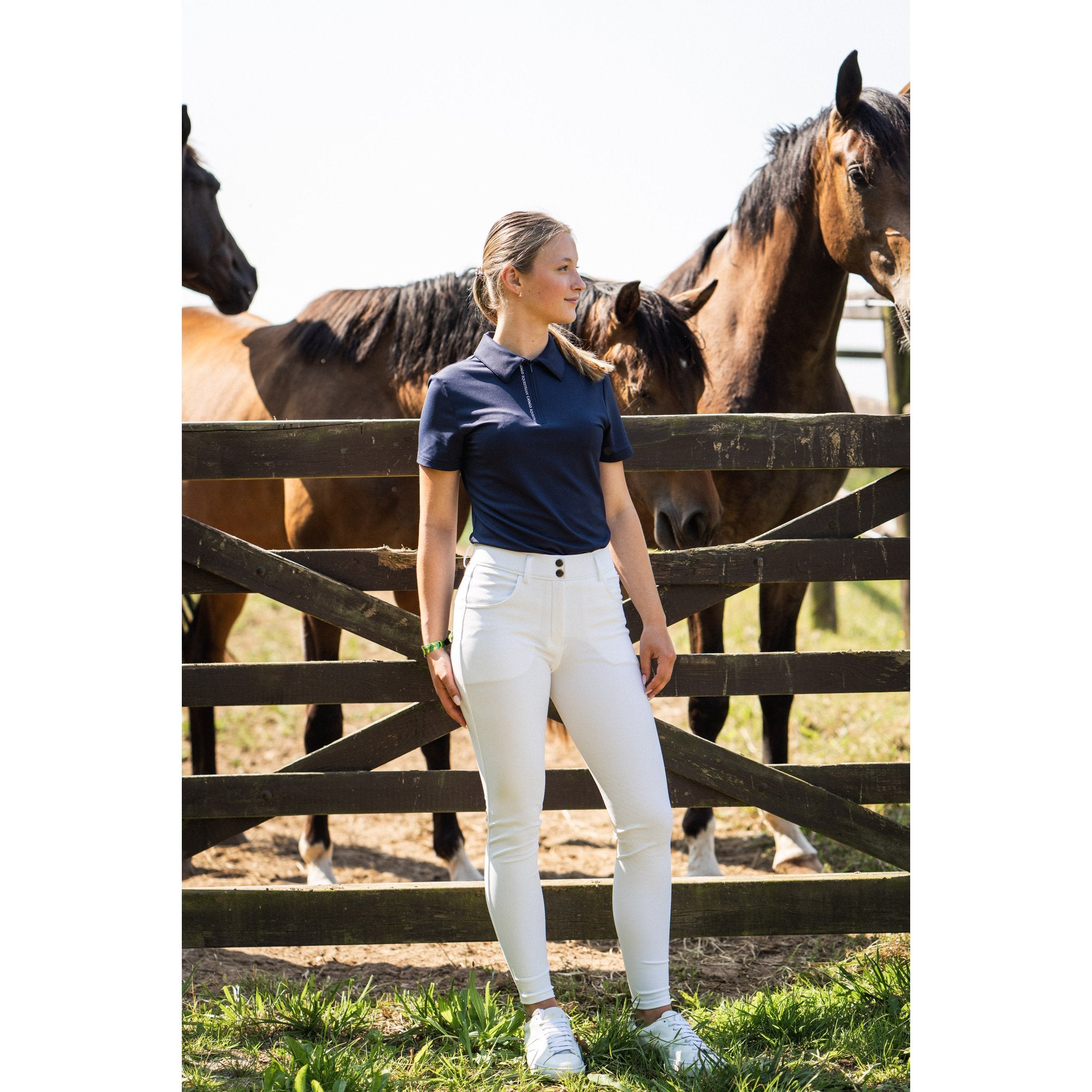 CATAGO Nash zip polo kortärmad ridblus