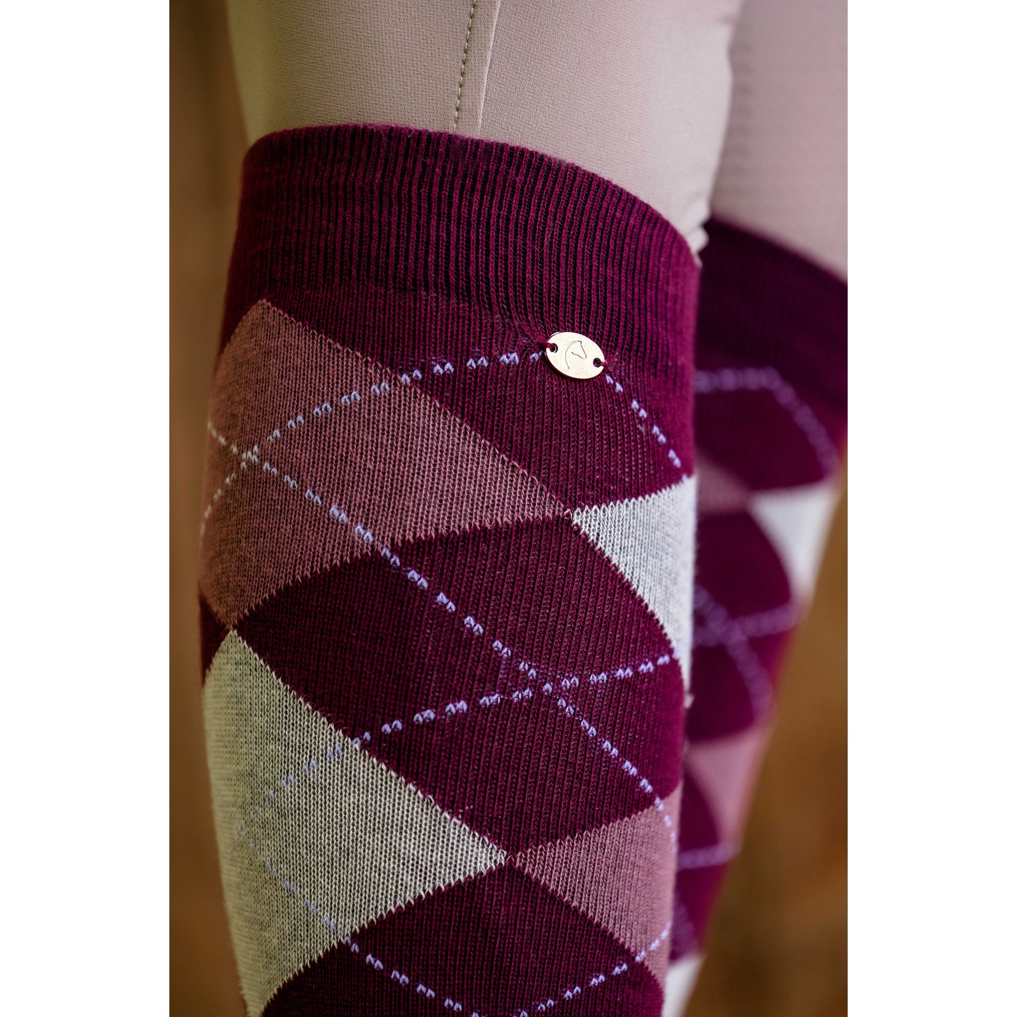 Equithème Argyle Strumpa