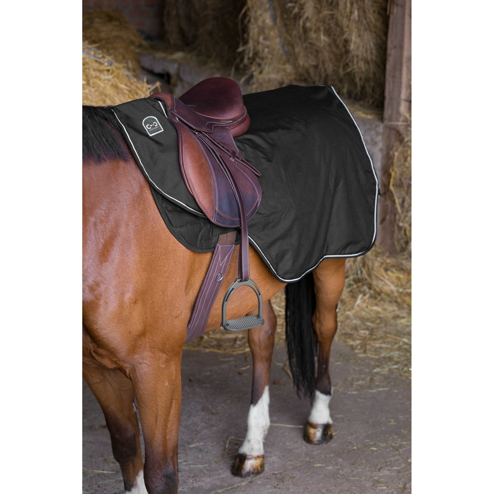 RIDING WORLD Vattentätt ländtäcke med fleecefoder