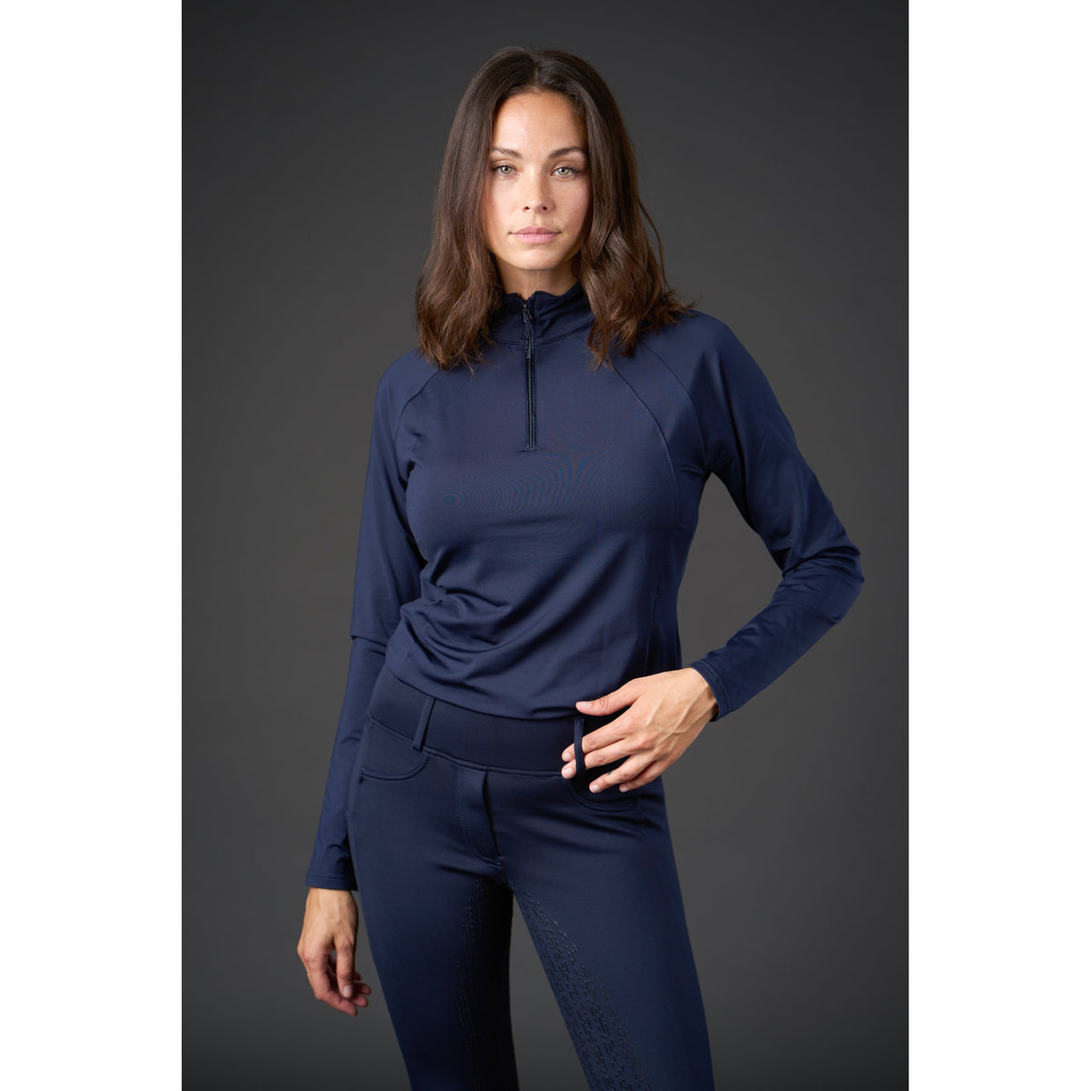 Equipage Redmond långärmad tröja, half-zip