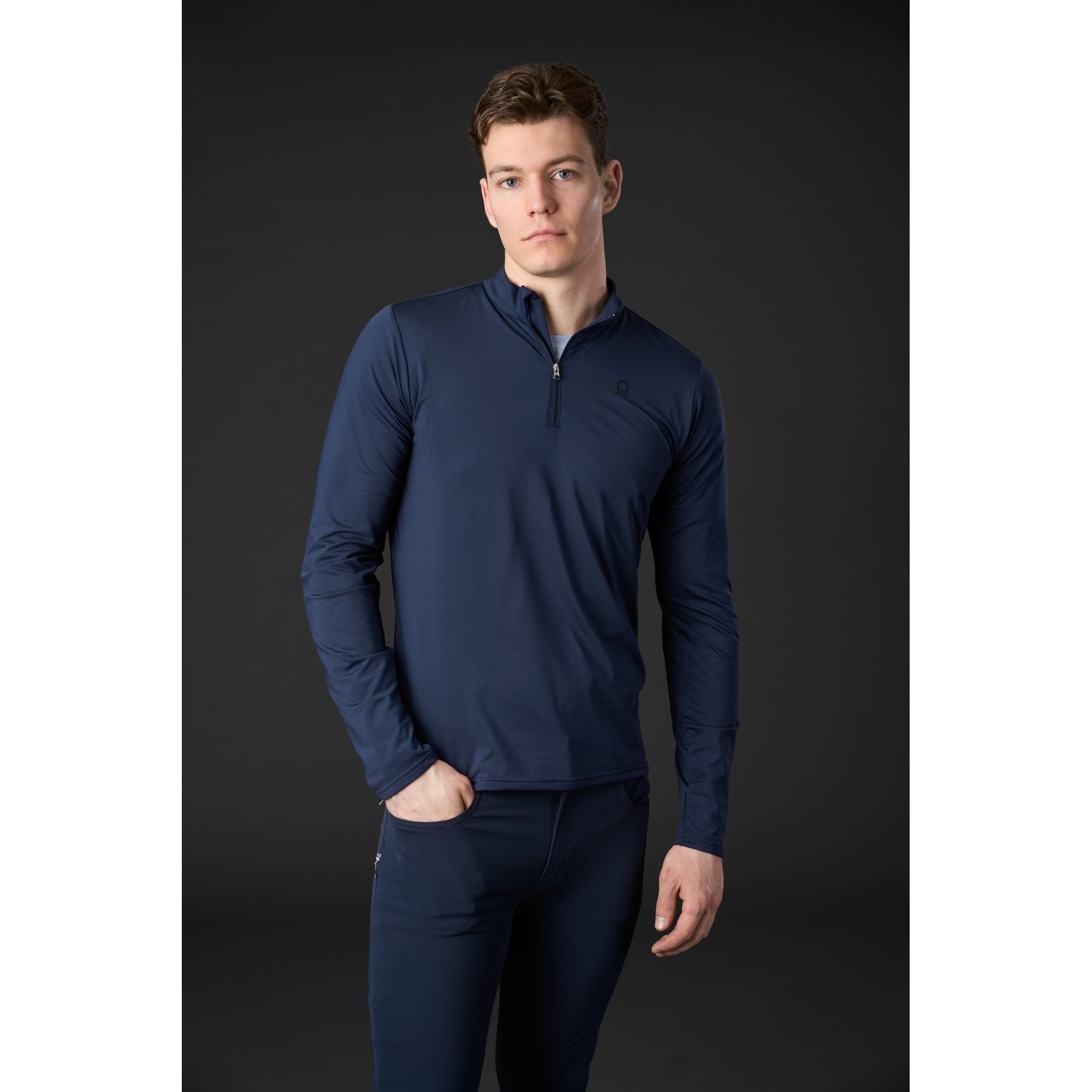 Equipage MEN Steve half-zip långärmad ridtröja