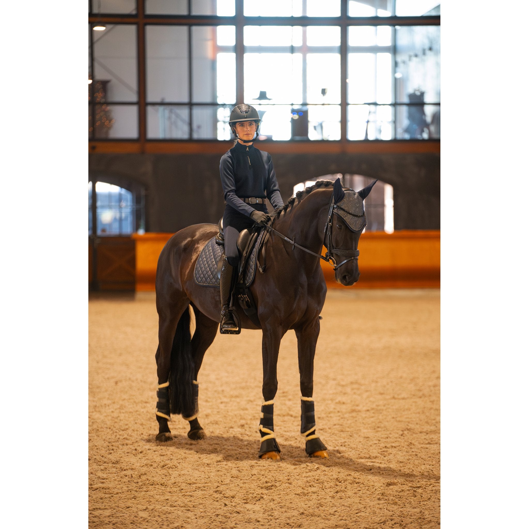 Equipage Scarlet långärmad ridskjorta med half-zip