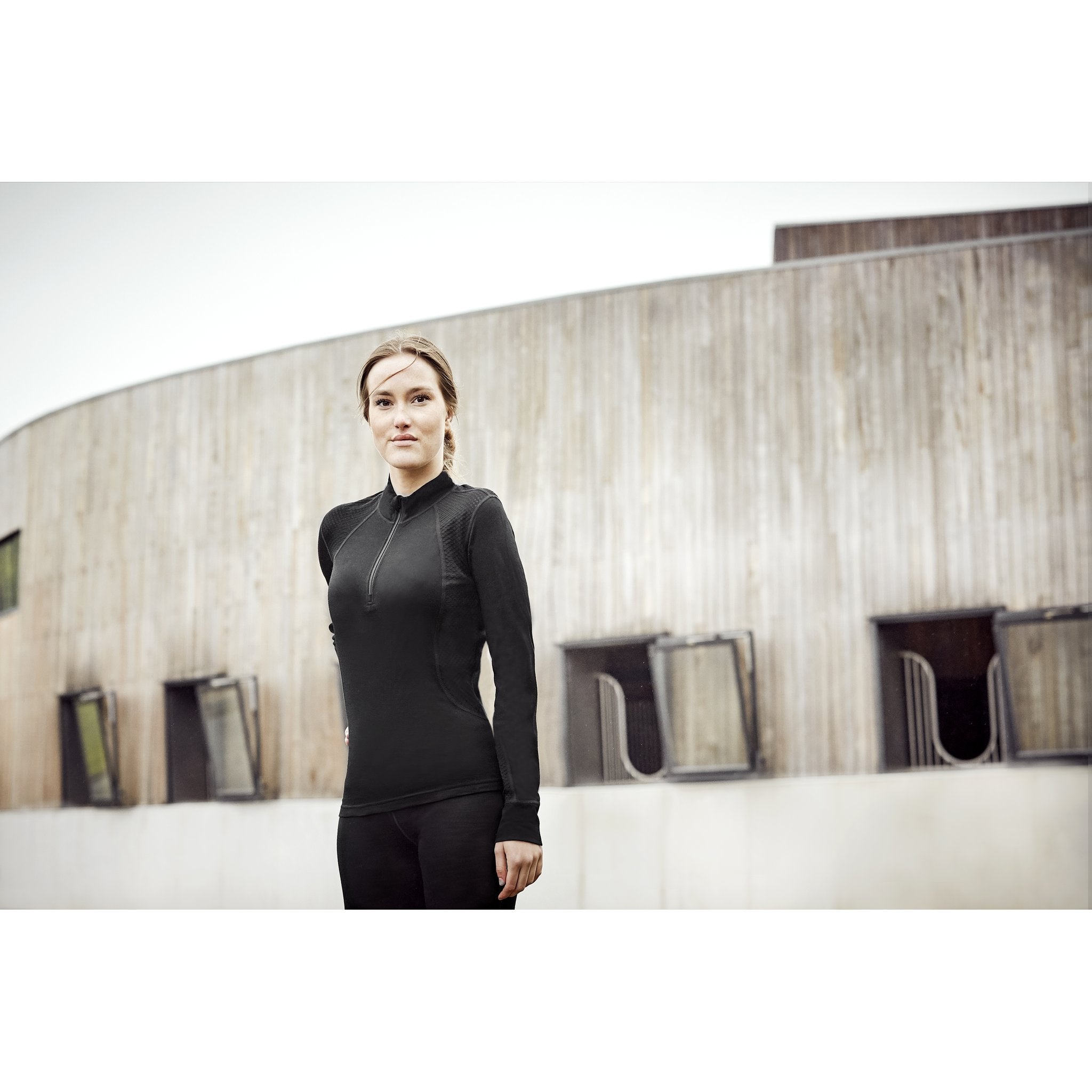 CATAGO Madeleine Merino långärmed half-zip top