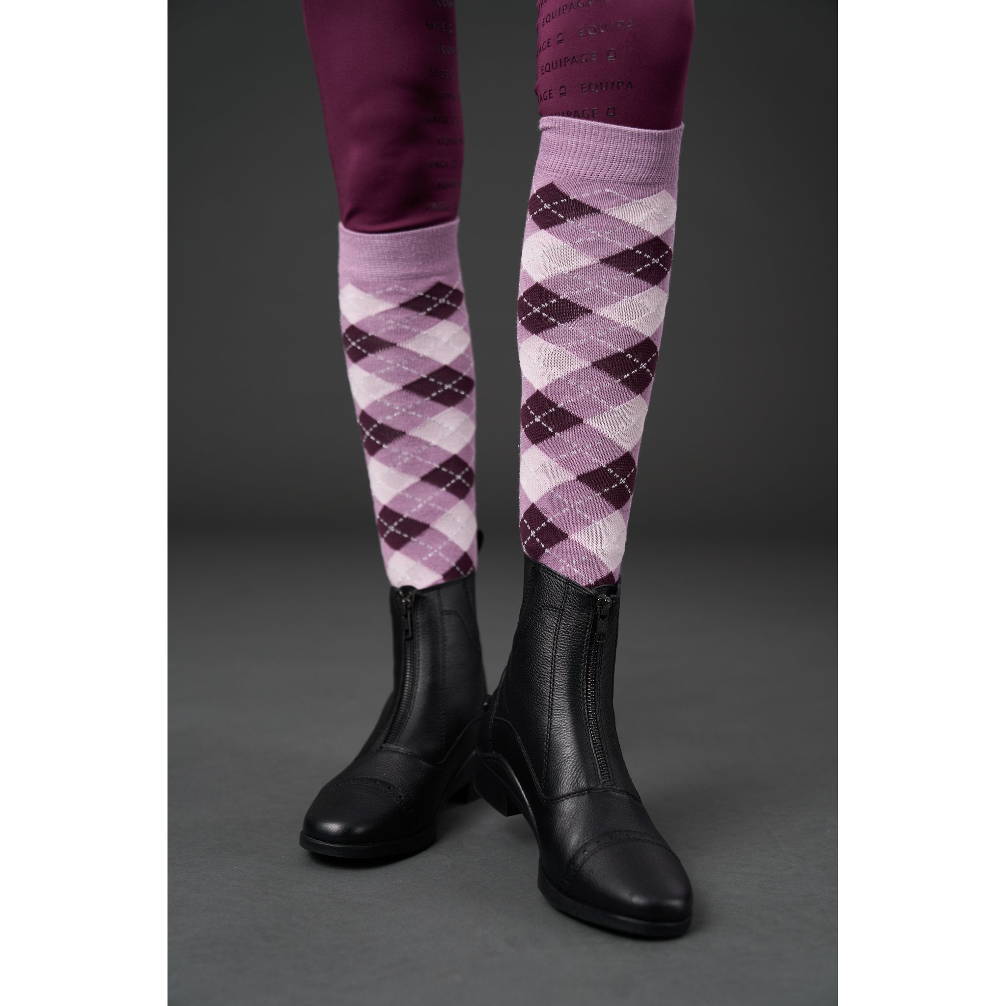 Equipage Lax argyle strumpor