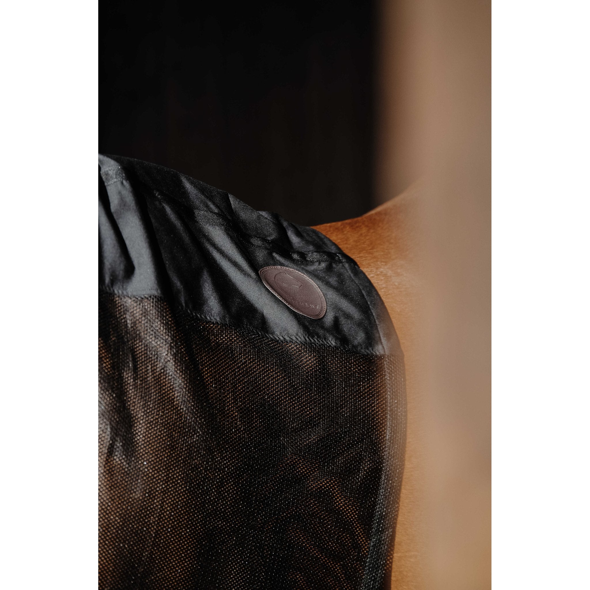 Equithème Lycra/Mesh halsskydd med mask