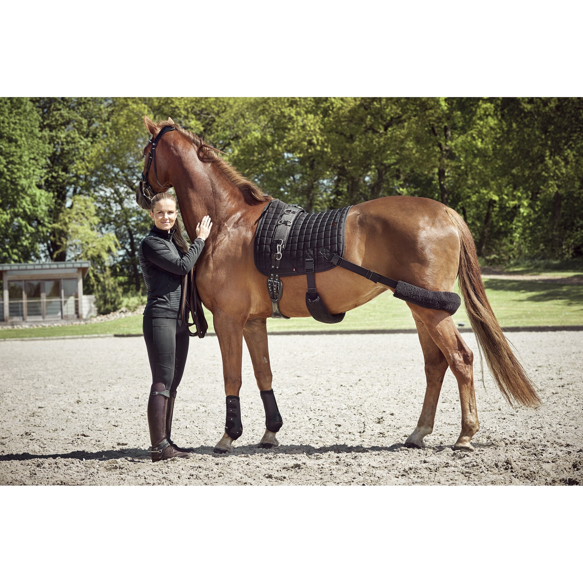 CATAGO FIR-Tech träningsschabrak med elastiska band Dressyr