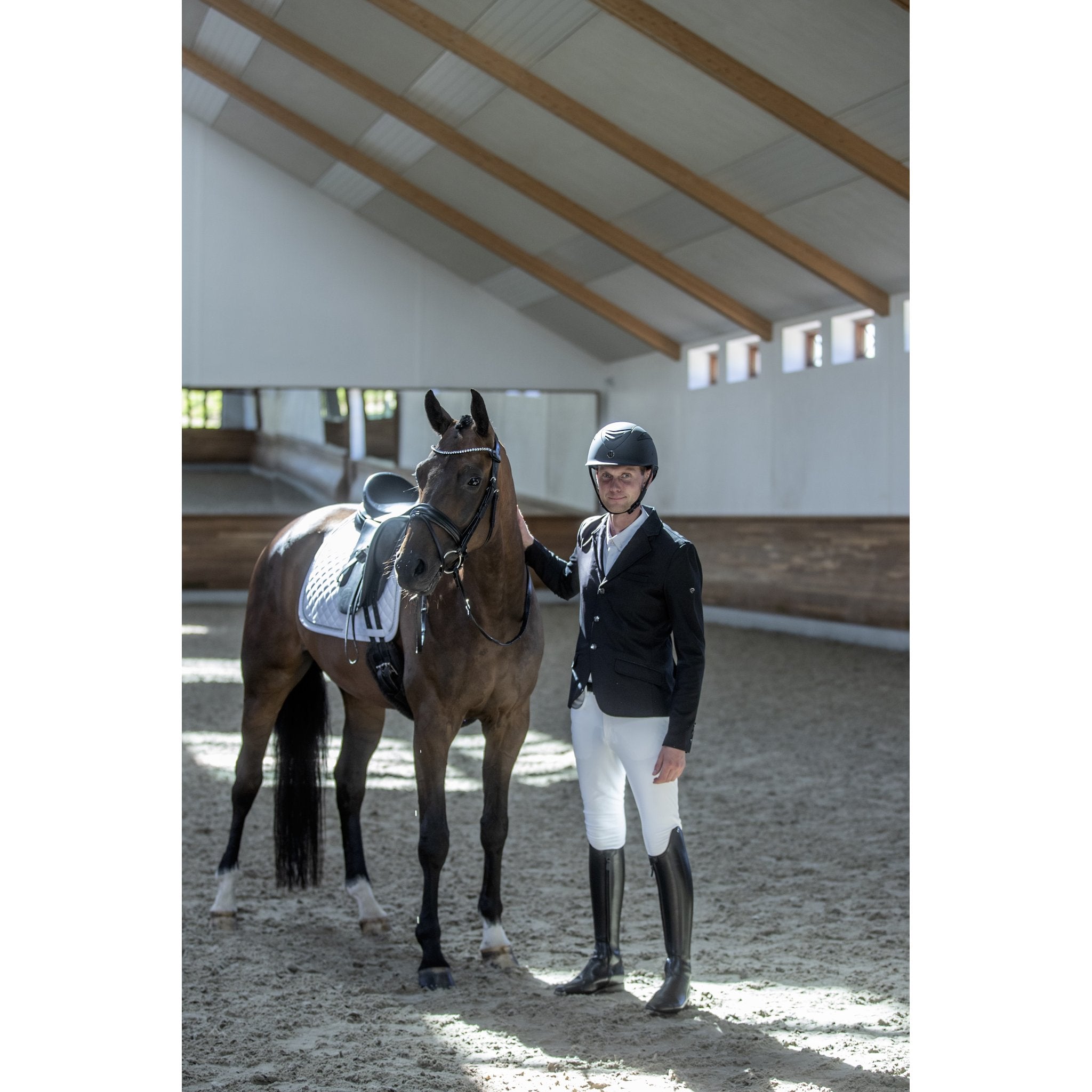 CATAGO MEN Nero helskodd ridbyxor