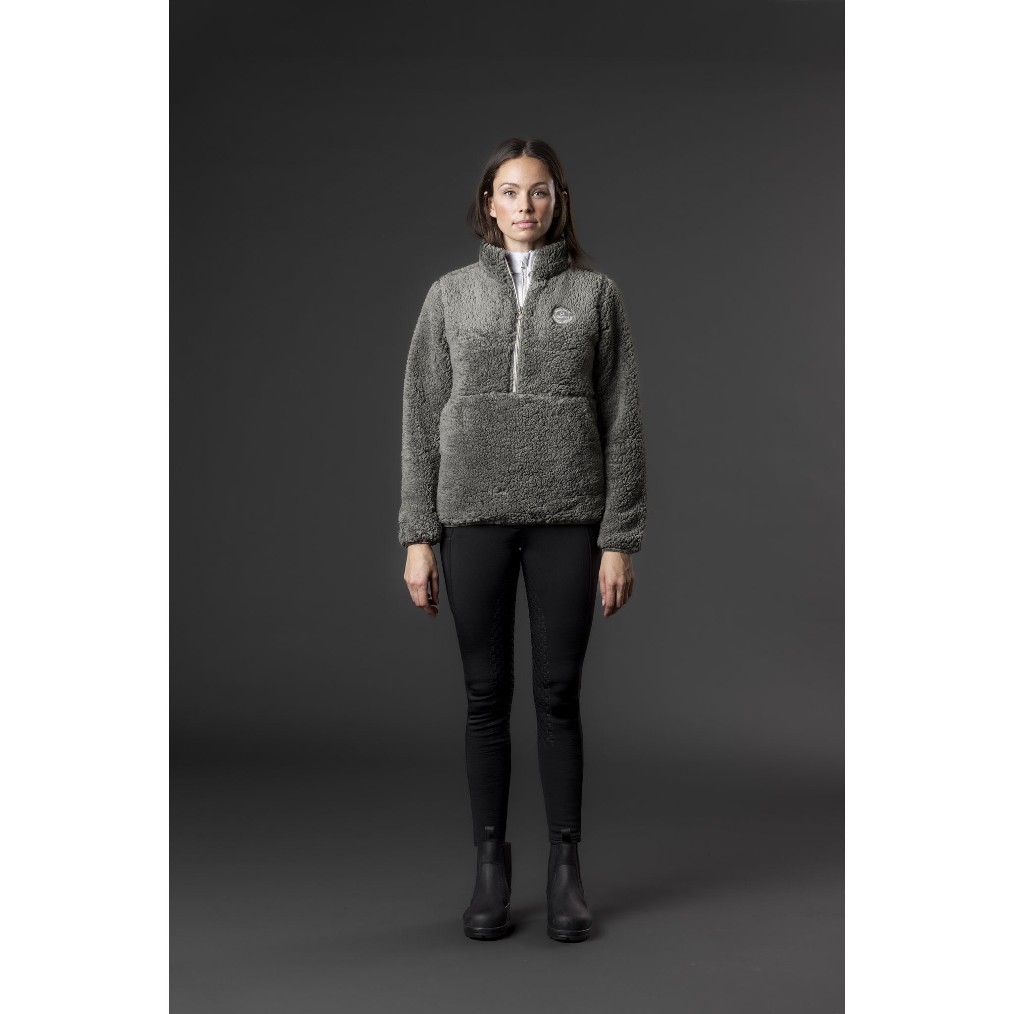 Equipage Joelle Half-zip teddy ridjacka