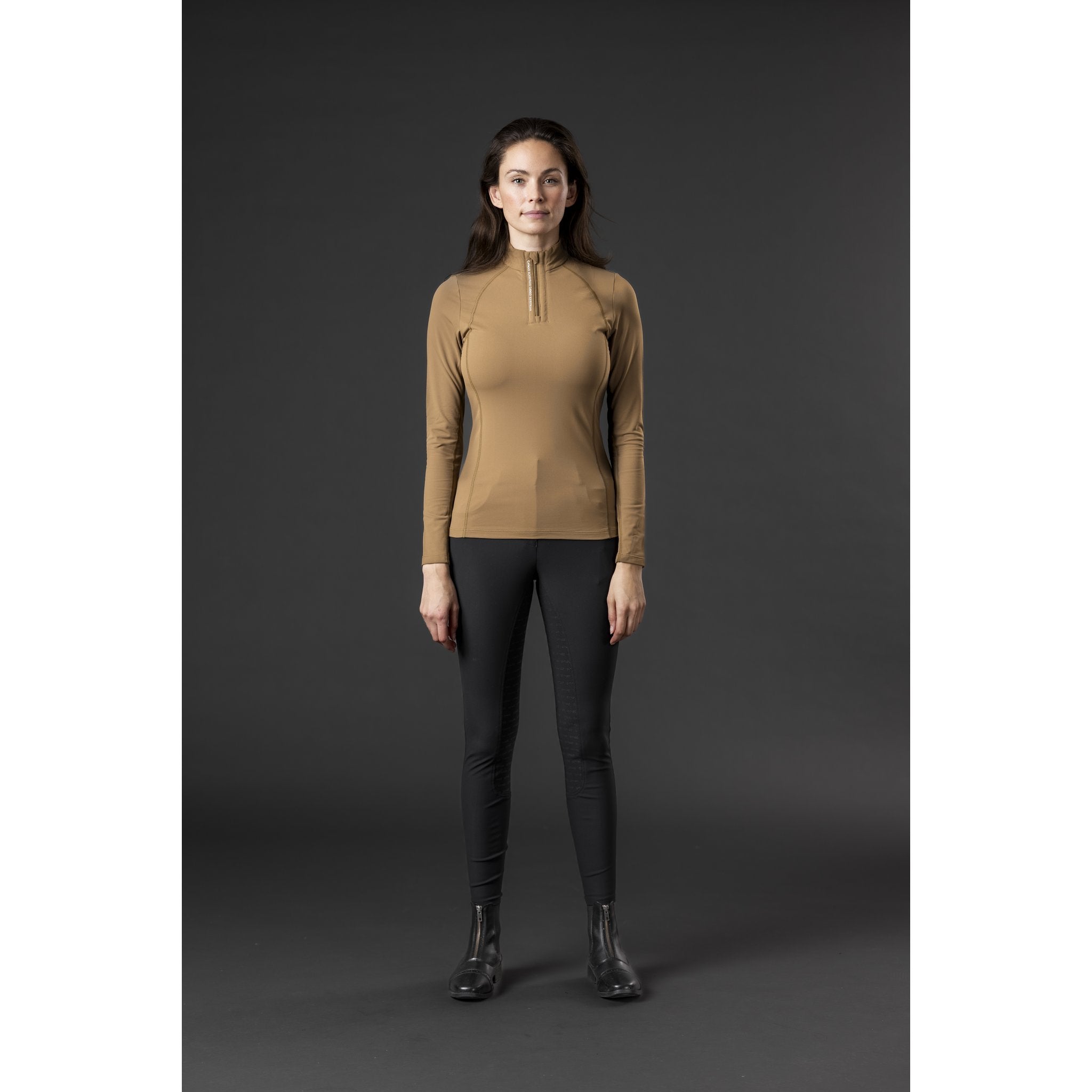 CATAGO Bree långärmad ridtröja med half-zip