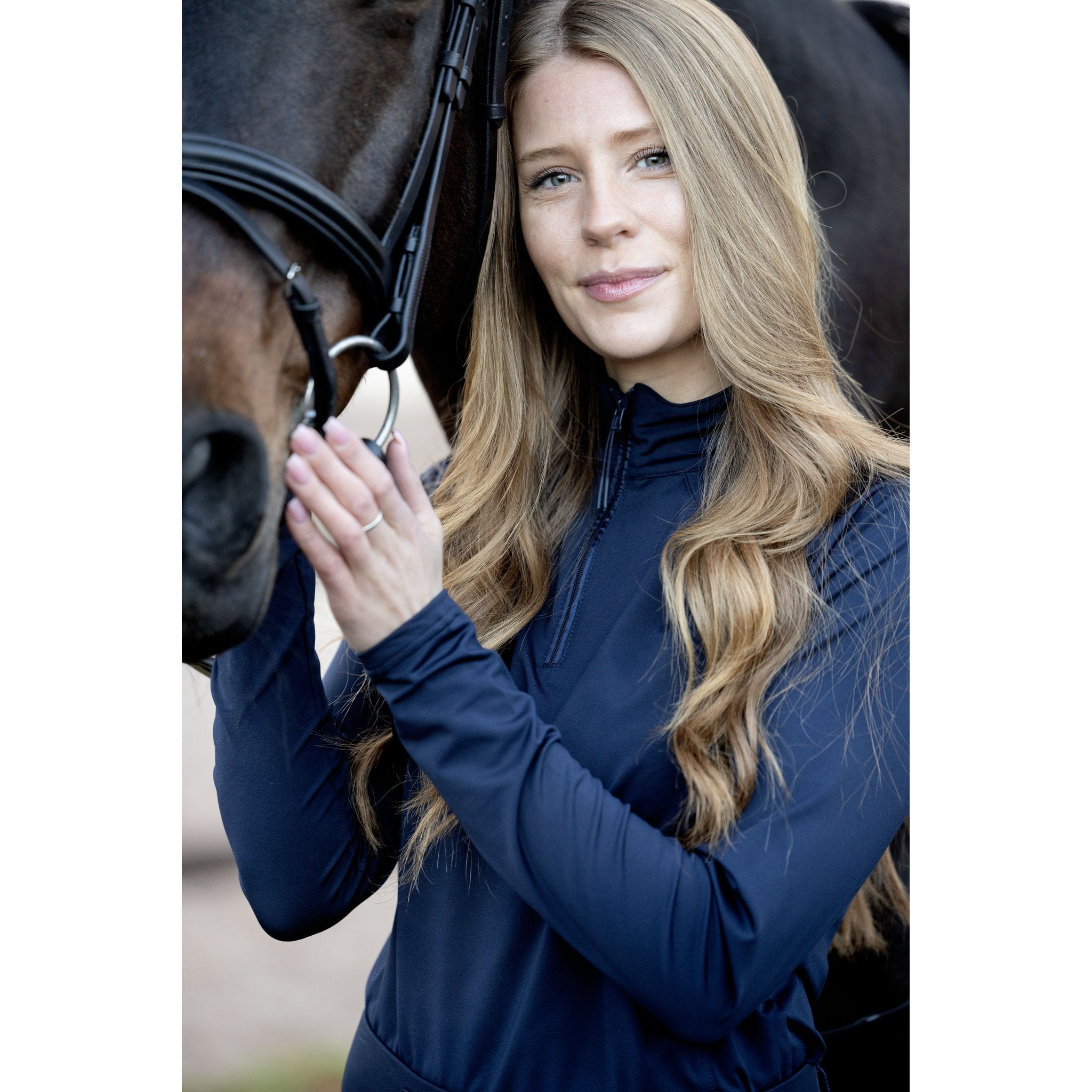 Equipage Redmond långärmad tröja, half-zip