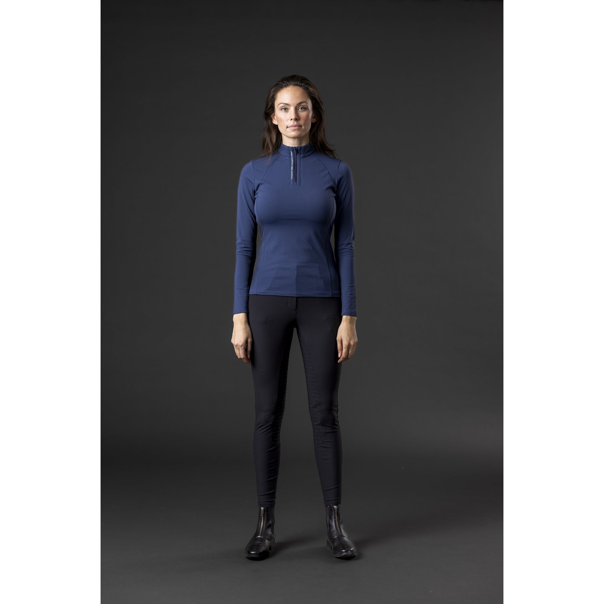 CATAGO Bree långärmad ridtröja med half-zip