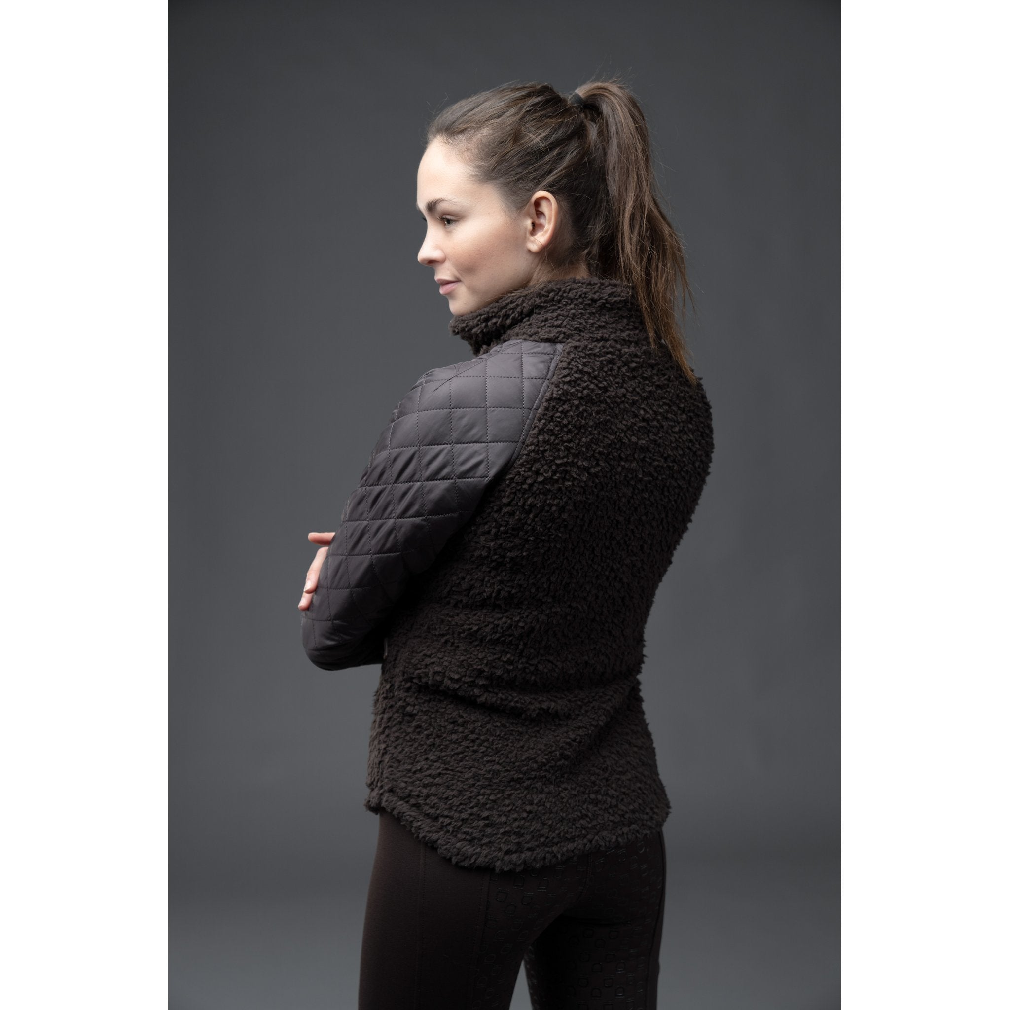Equipage Lola mix zip jacka