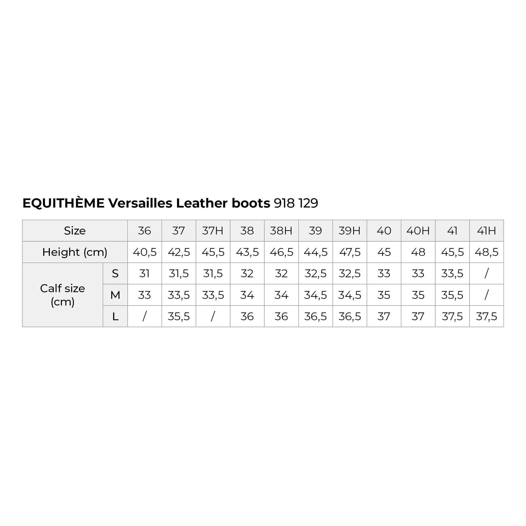 Equithème Versailles Ridstövel i läder