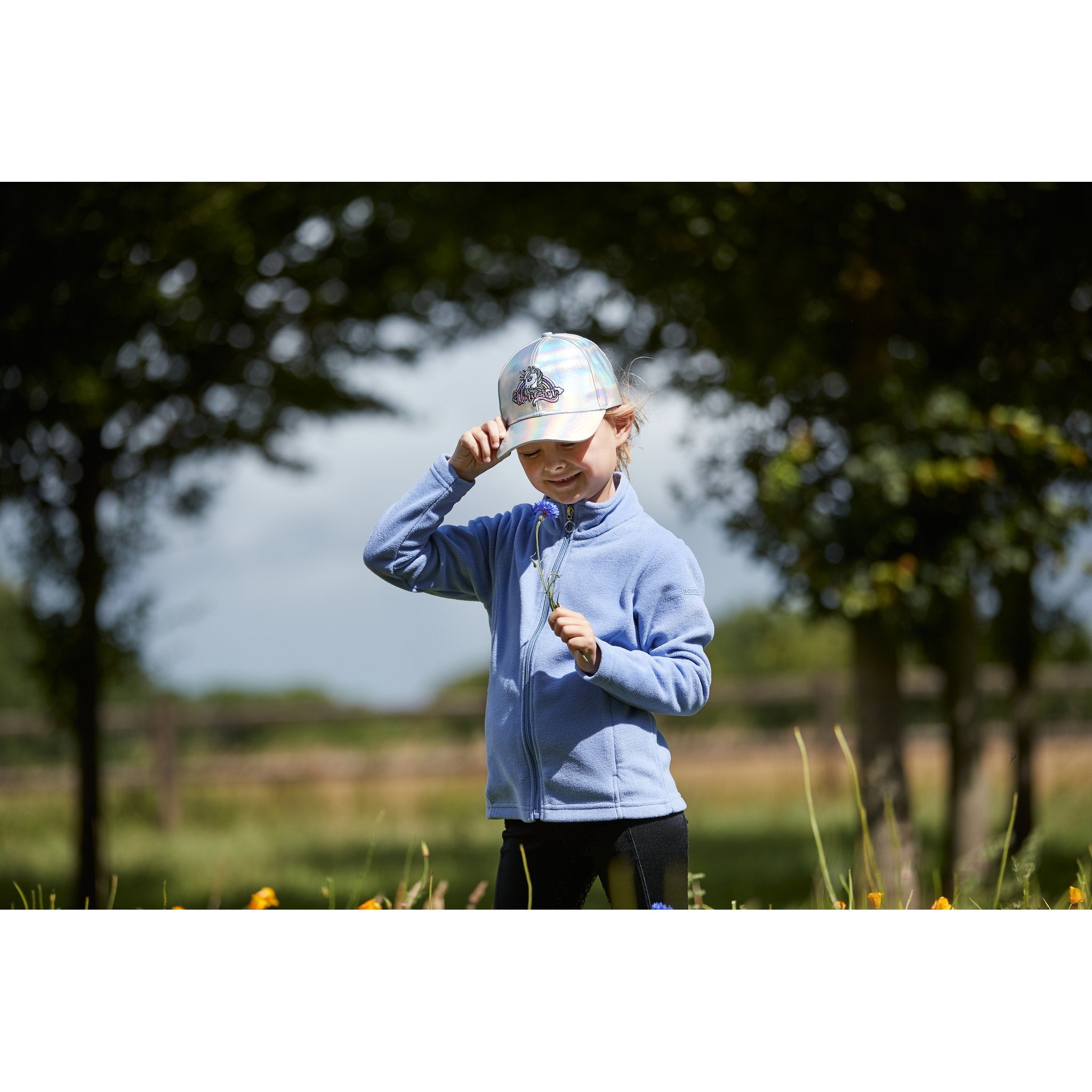 Equipage Gilly fleece cardigan för ridning - barn