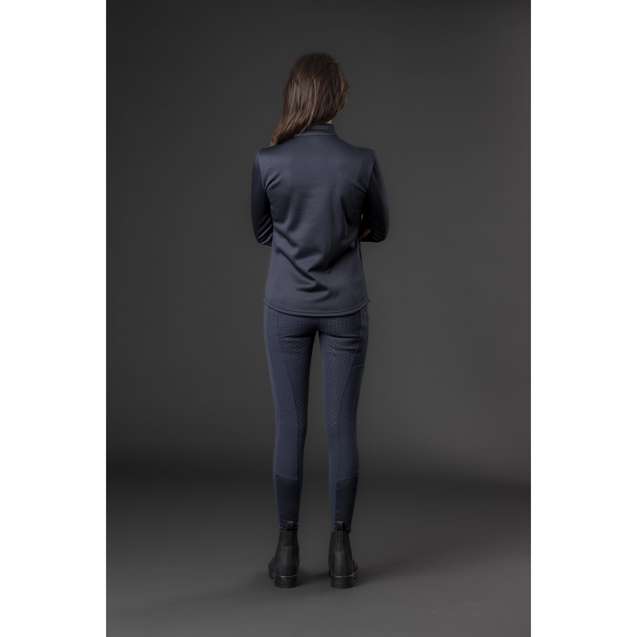 Equipage Scarlet långärmad ridskjorta med half-zip
