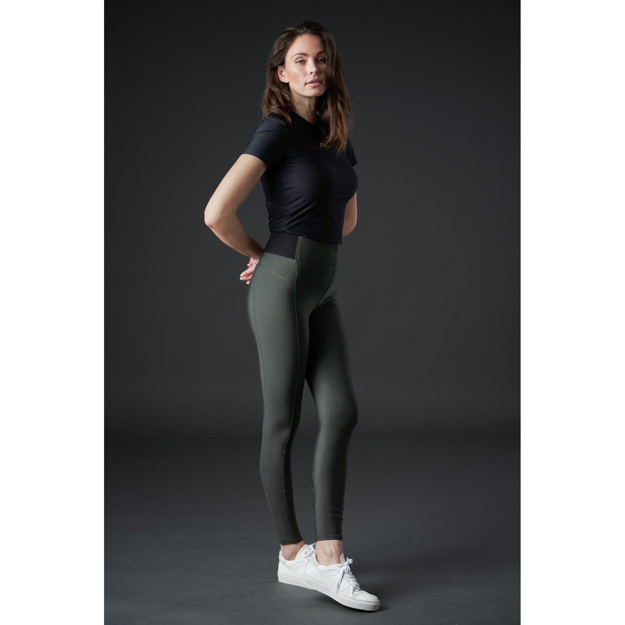 CATAGO Aroy ridtights med hög midja & helskodd