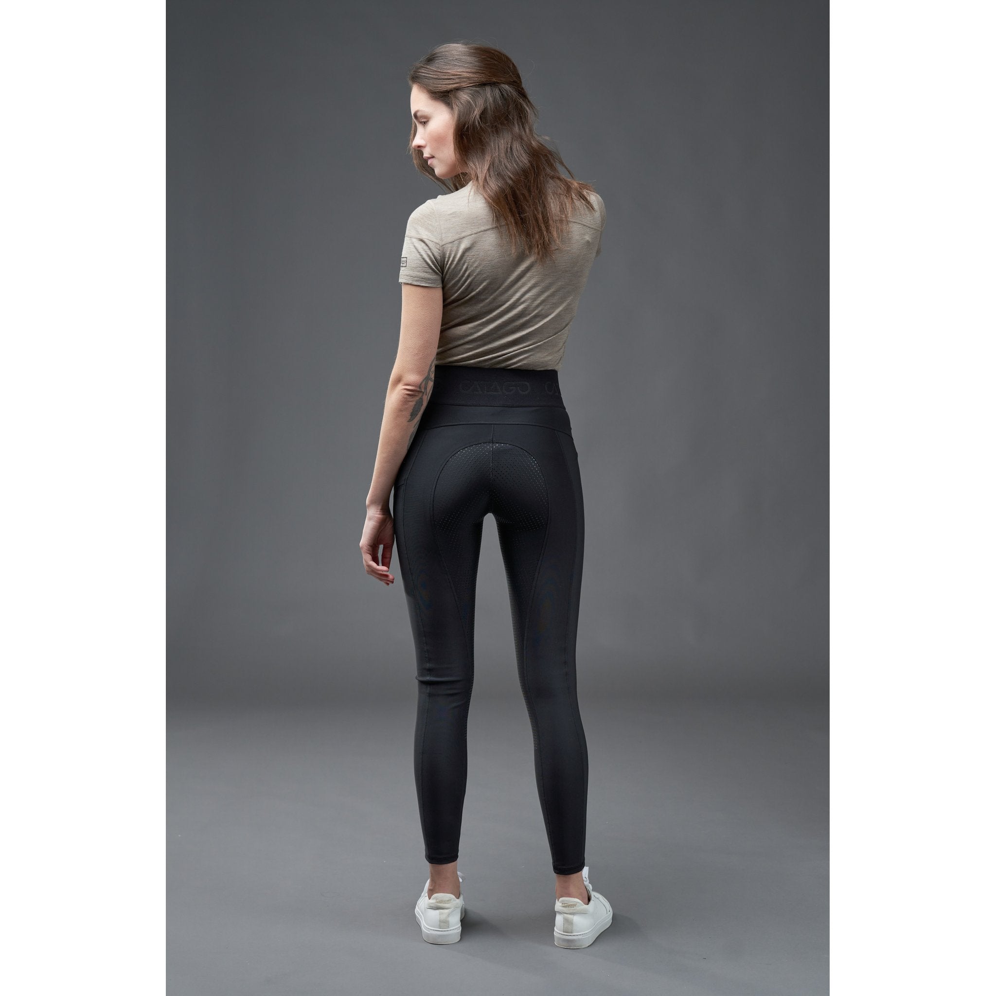 CATAGO Aroy ridtights med hög midja & helskodd