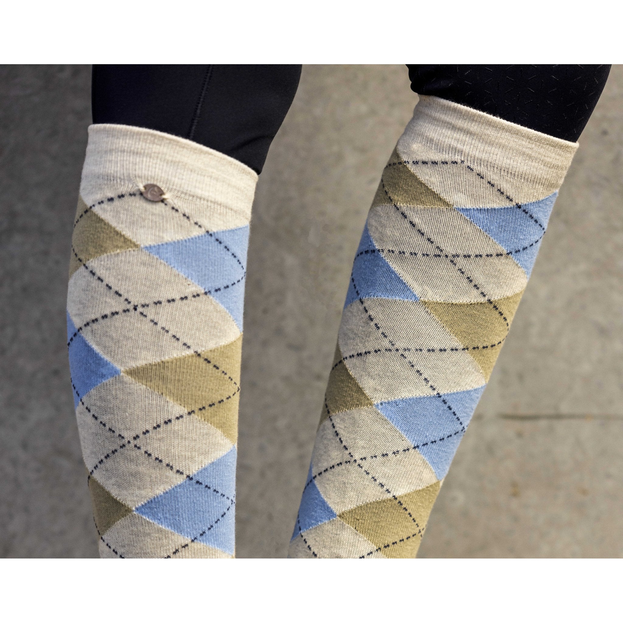 Equithème Argyle Strumpa