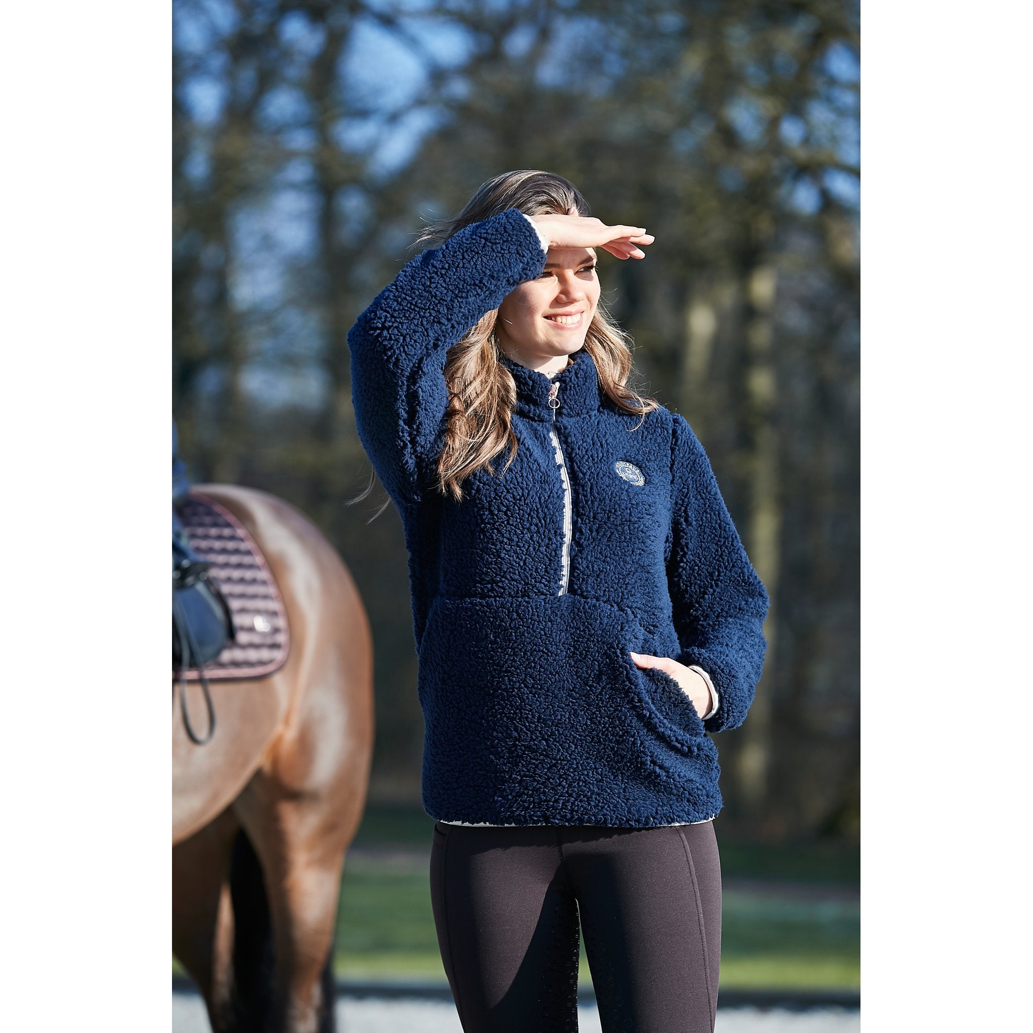 Equipage Joelle Half-zip teddy ridjacka