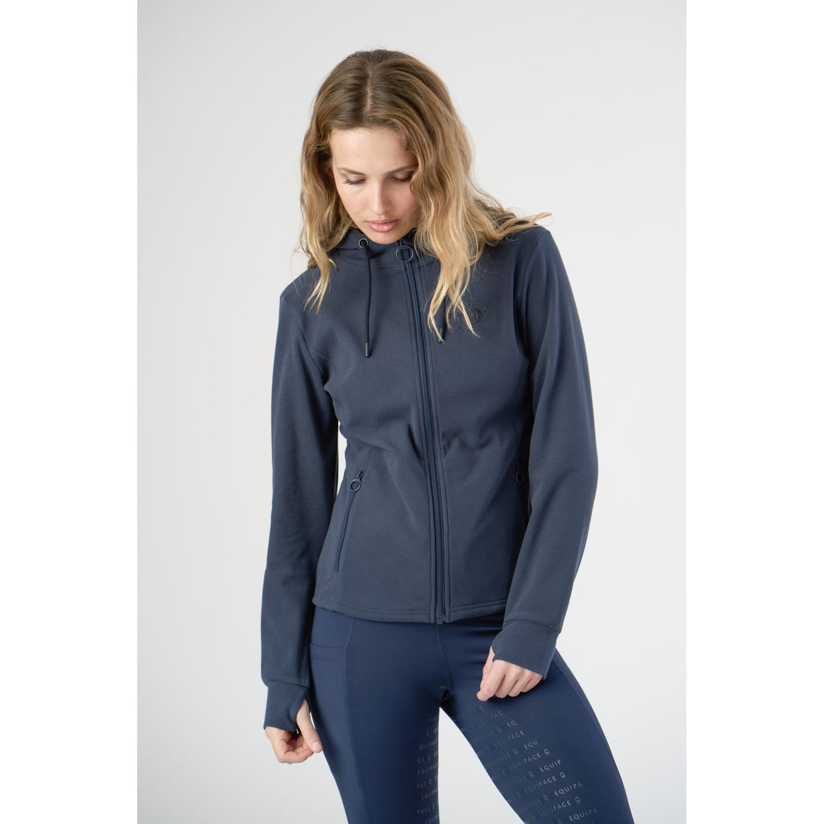 Equipage Abigail hoodie med dragkedja