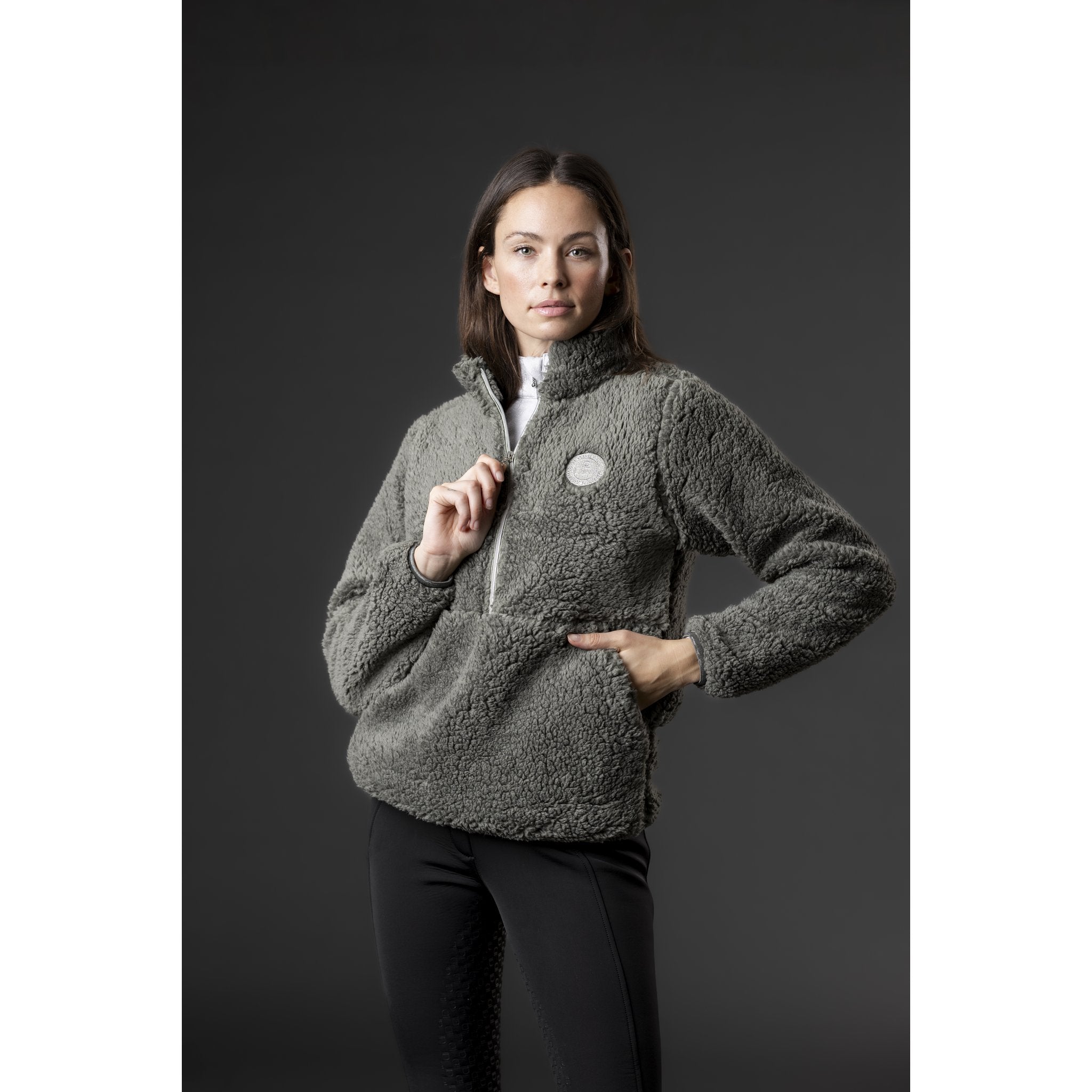 Equipage Joelle Half-zip teddy ridjacka