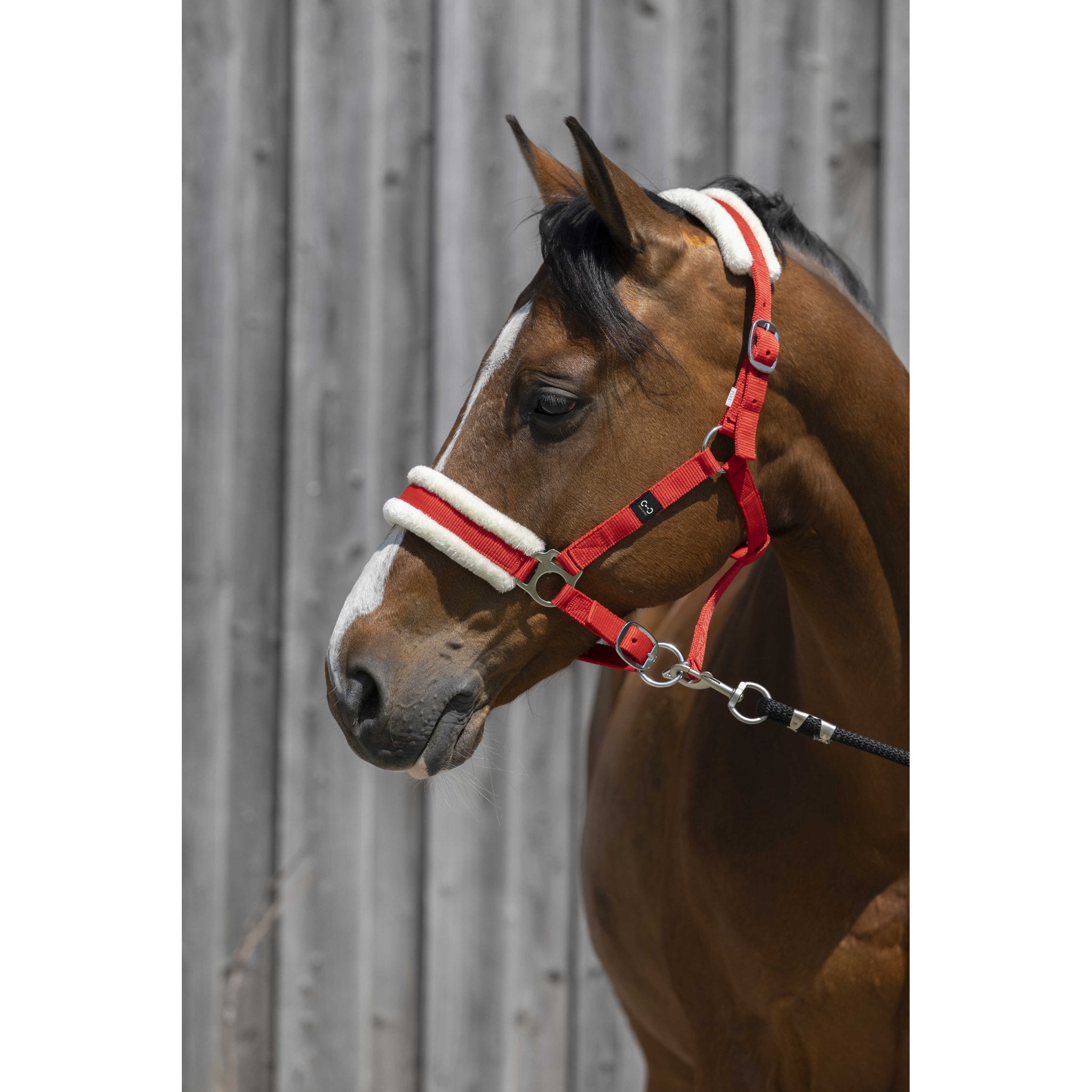 Riding World Grimma med syntetiskt fårskinn