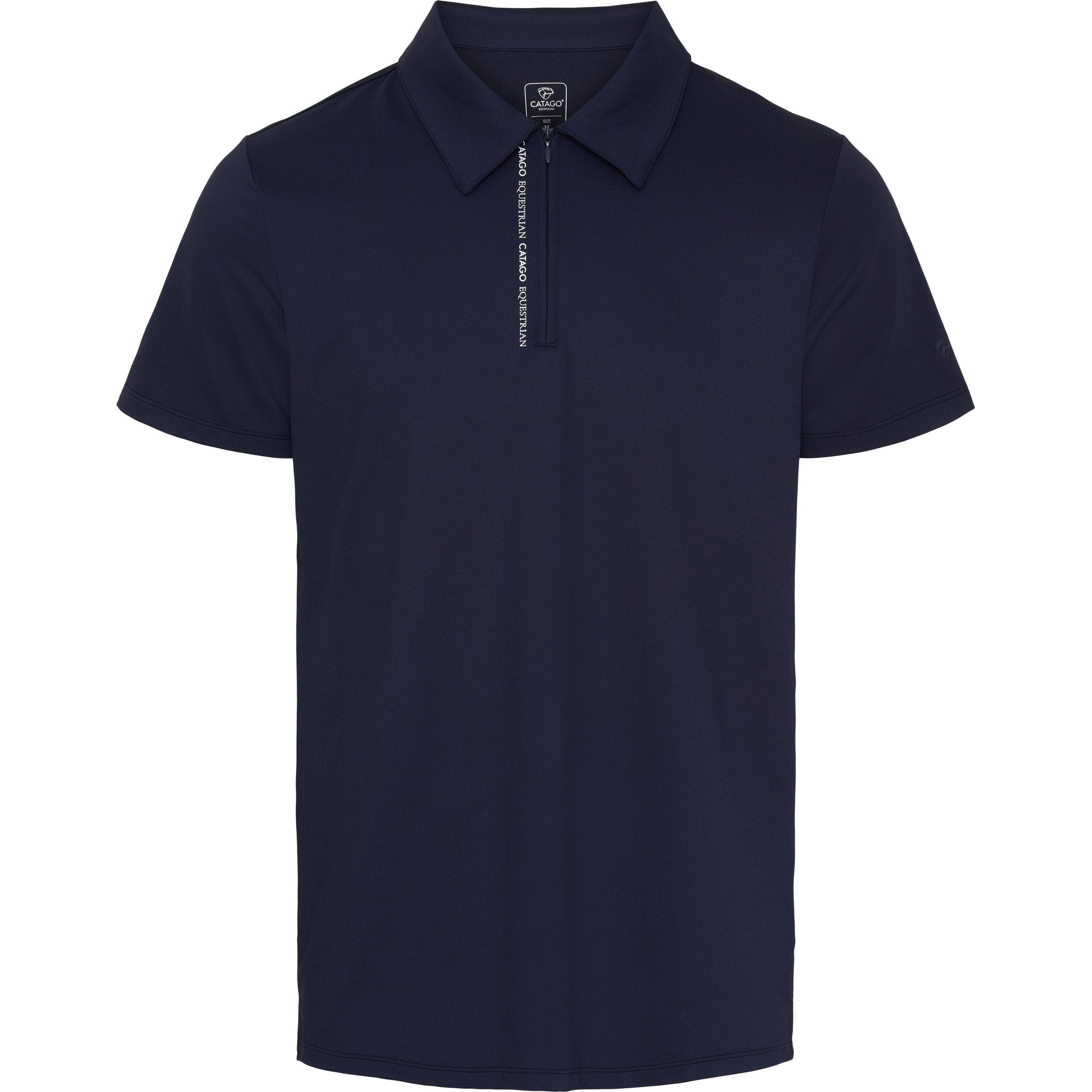 CATAGO MEN Nathan zip polo kortärmad ridskjorta