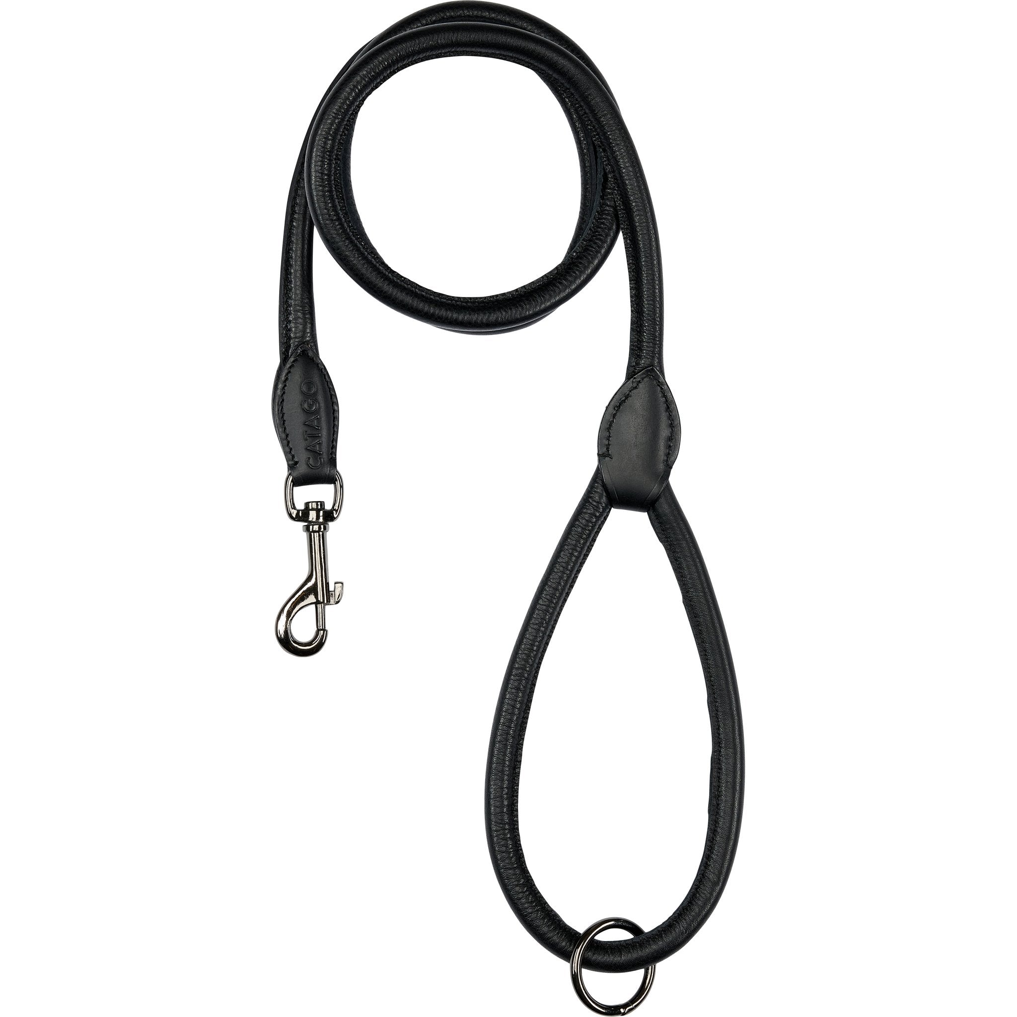 CATAGO Leather round dog lead