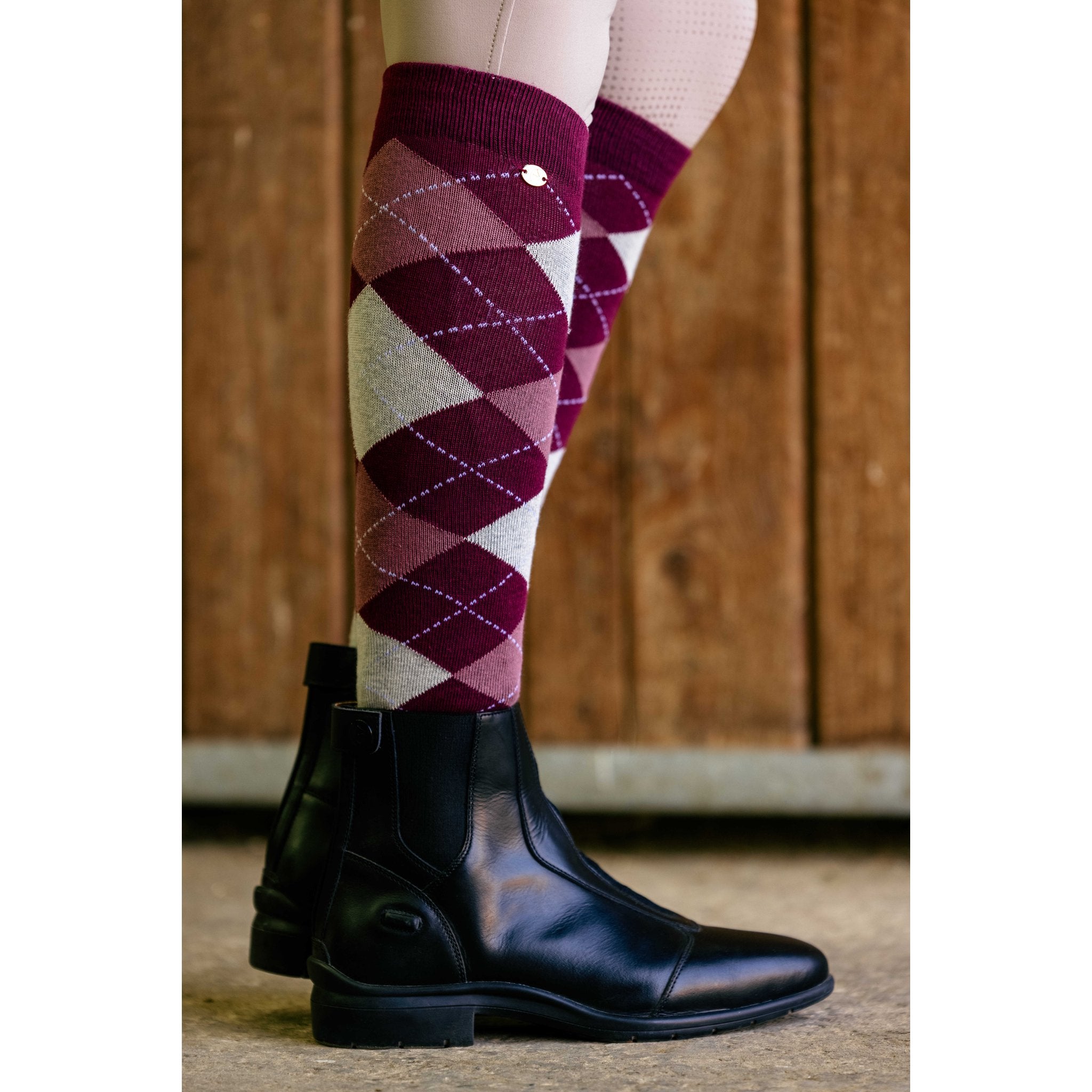 Equithème Argyle Strumpa