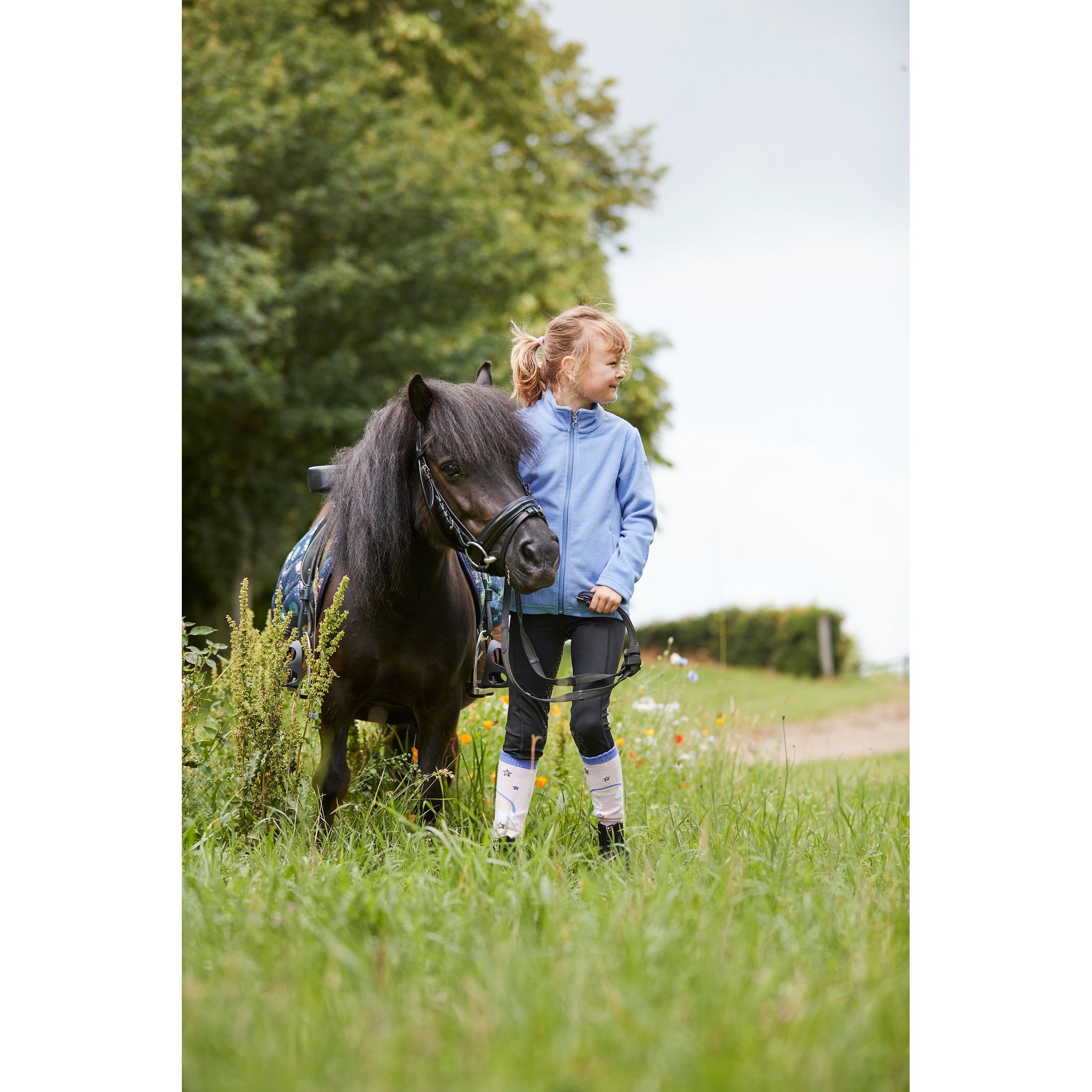 Equipage Molly ridtights med fullt grepp för barn